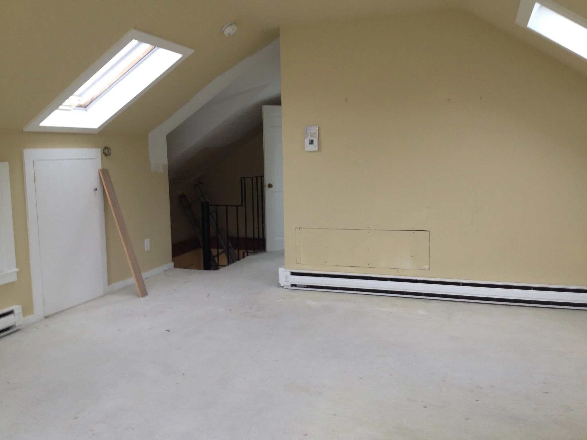 Before: A dated and cramped attic