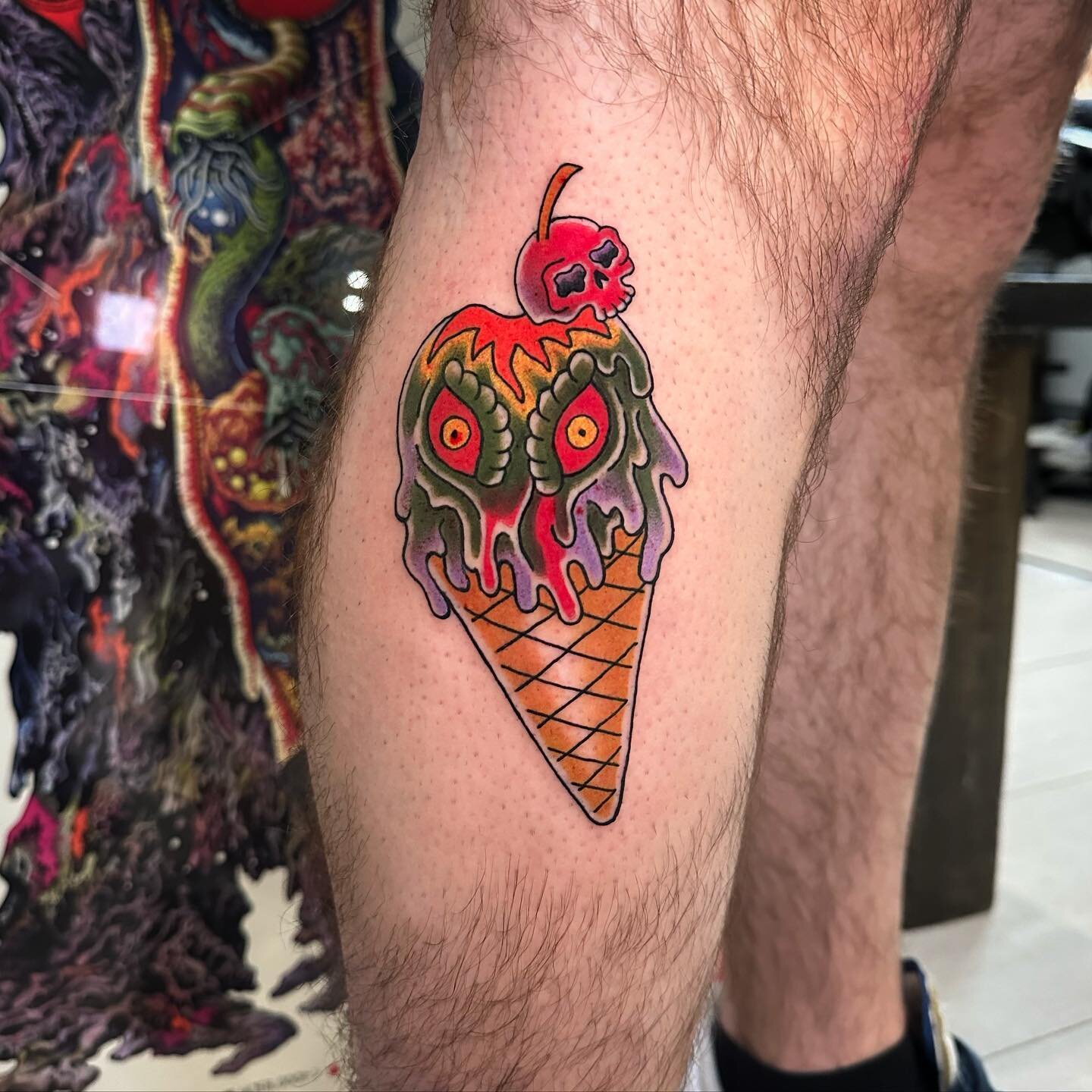 Hedorah Ice Cream Cone by @monzuki 🍦

&bull;
&bull;
&bull;
#ironage #ironagetattoo #ironagetattoolbny #tattoo #tattooshop #longislandtattoo #tattoos #longislandtattooartist #longisland #longislandtattoos #tattooartist #longislandtattooshop #longbeac