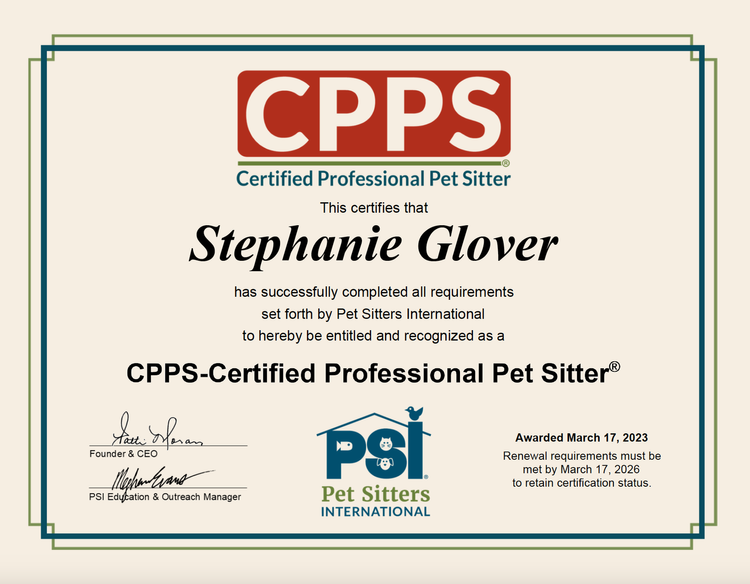 certified pet sitter los angeles
