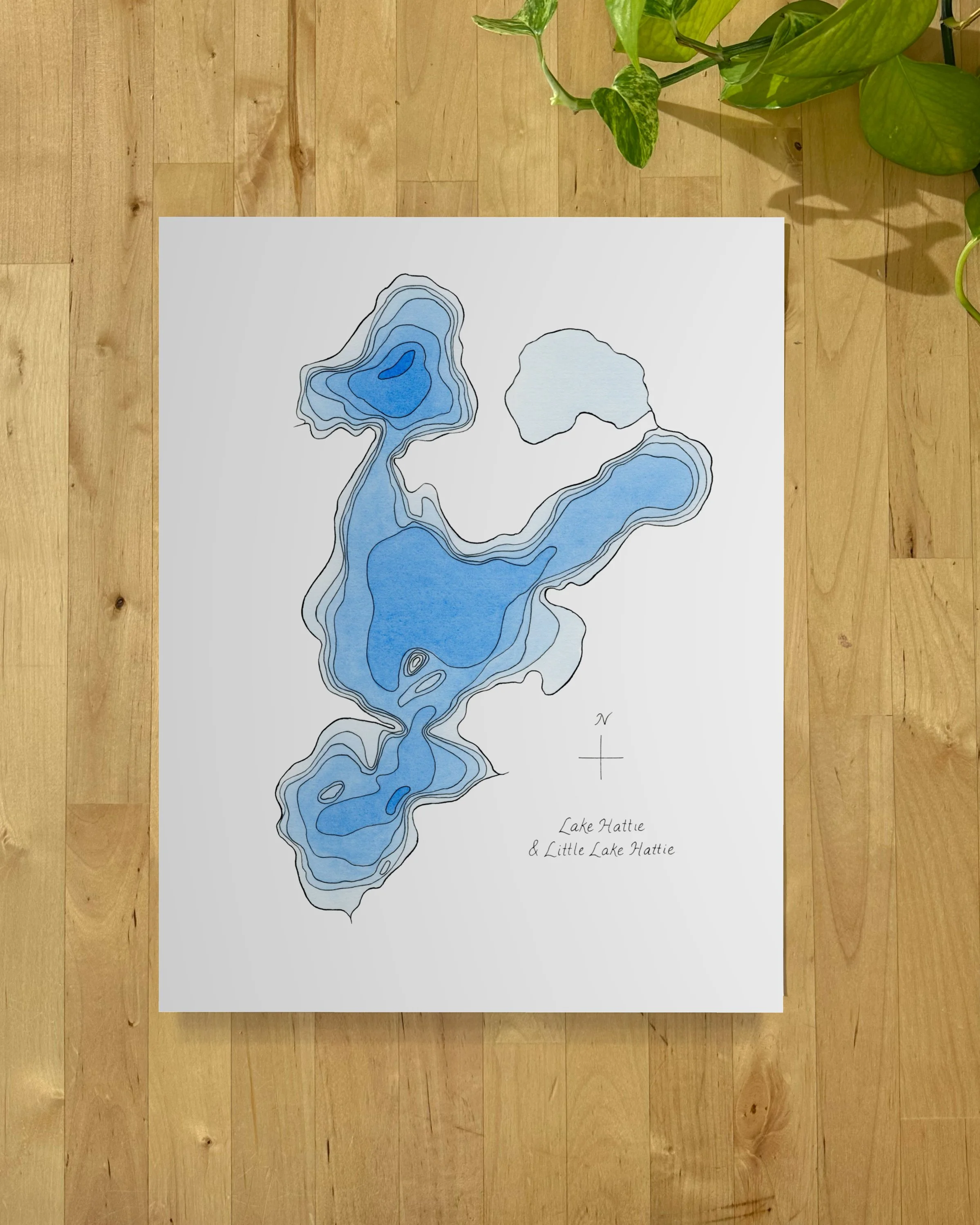 Lake Hattie and Little Lake Hattie (MN)