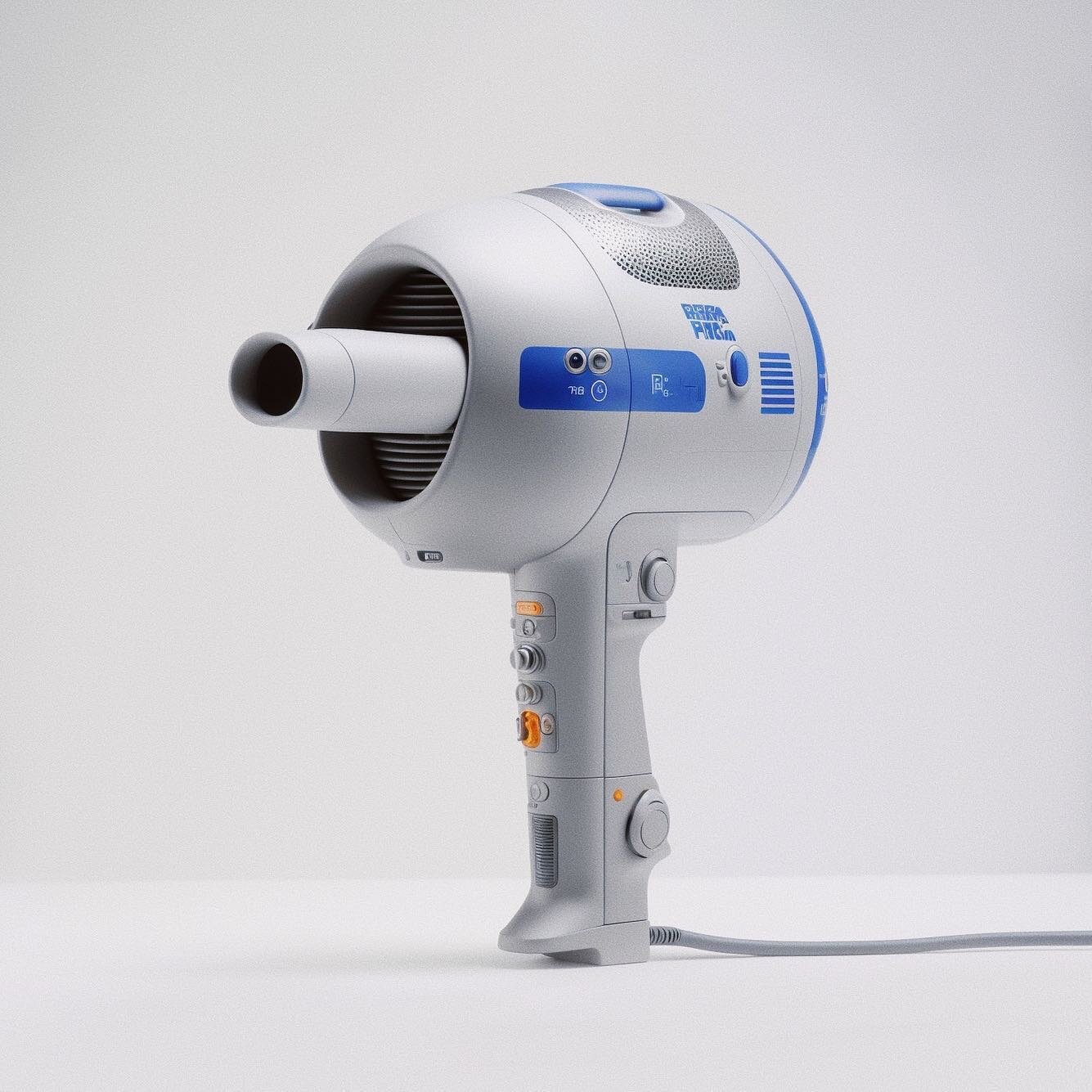 Hairdryer 💨

#ai
#keyshotdreams
#conceptdesign
#designinspiration 
#future
#futuredesign 
#id
#industrialdesign
#productdesign 
#rendering 
#cmfdesign 
#midjourney 
#designexploration 
#retro 
#starwars