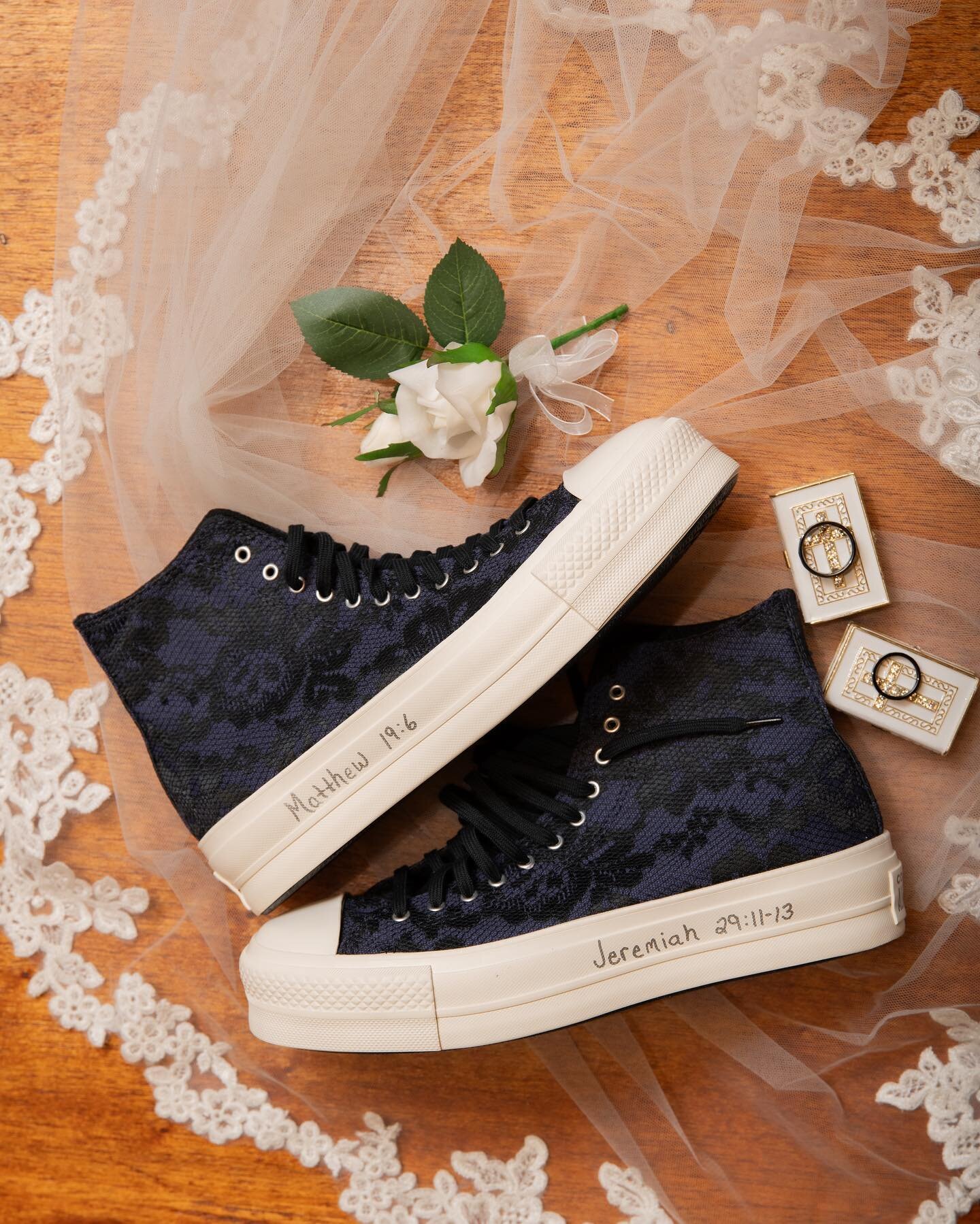 These are the coolest chucks I&rsquo;ve ever seen! #converse #weddingshoesideas