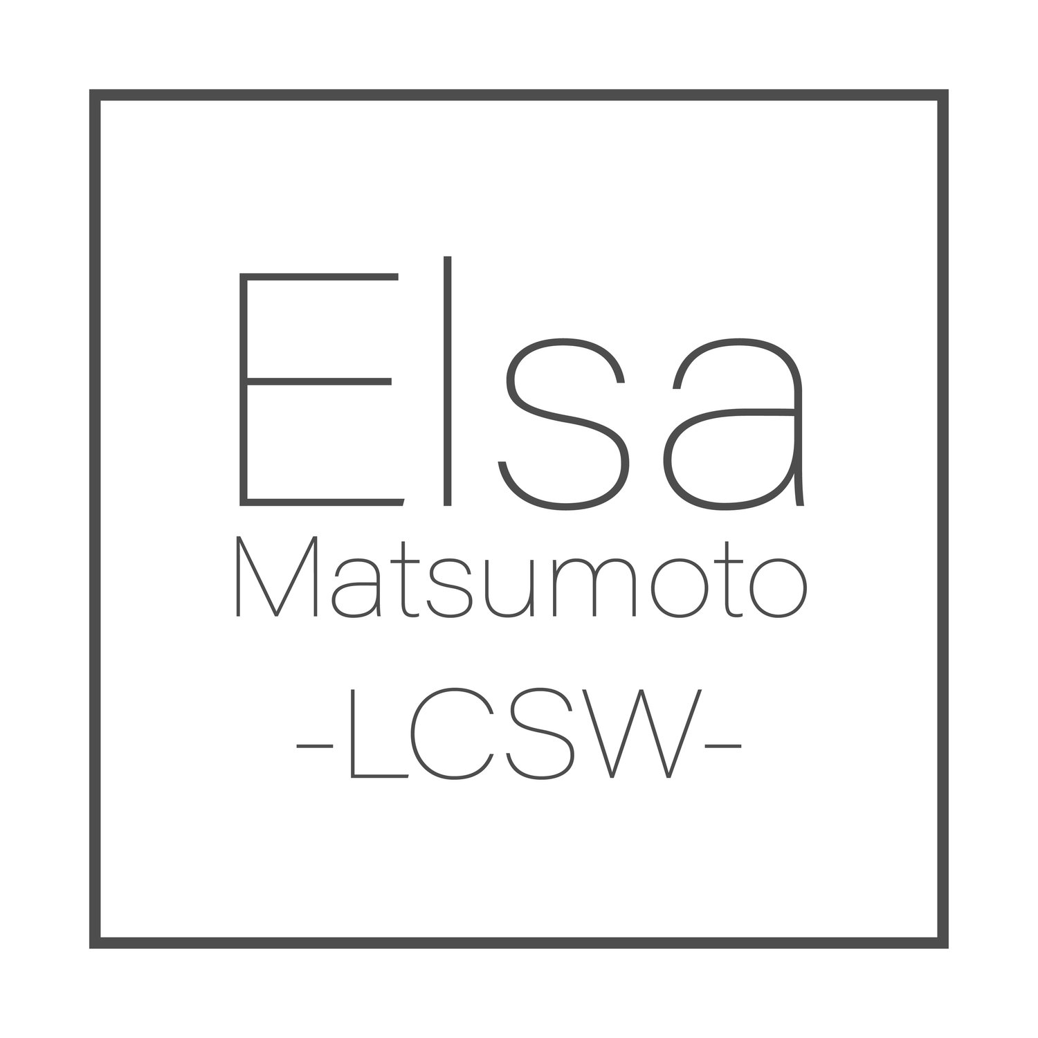 Elsa Matsumoto, LCSW