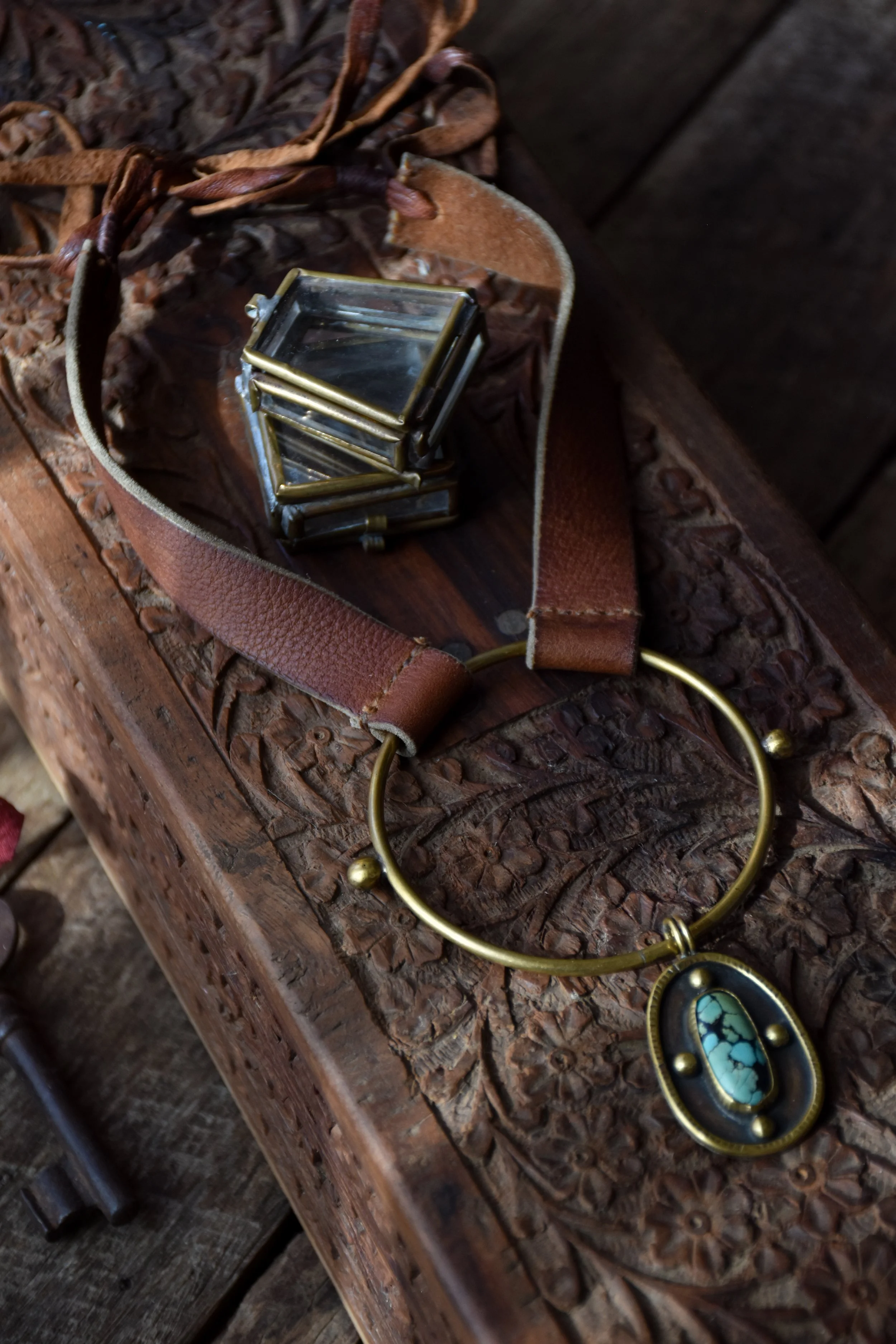 leatherandturquoisetalismannecklace.JPG