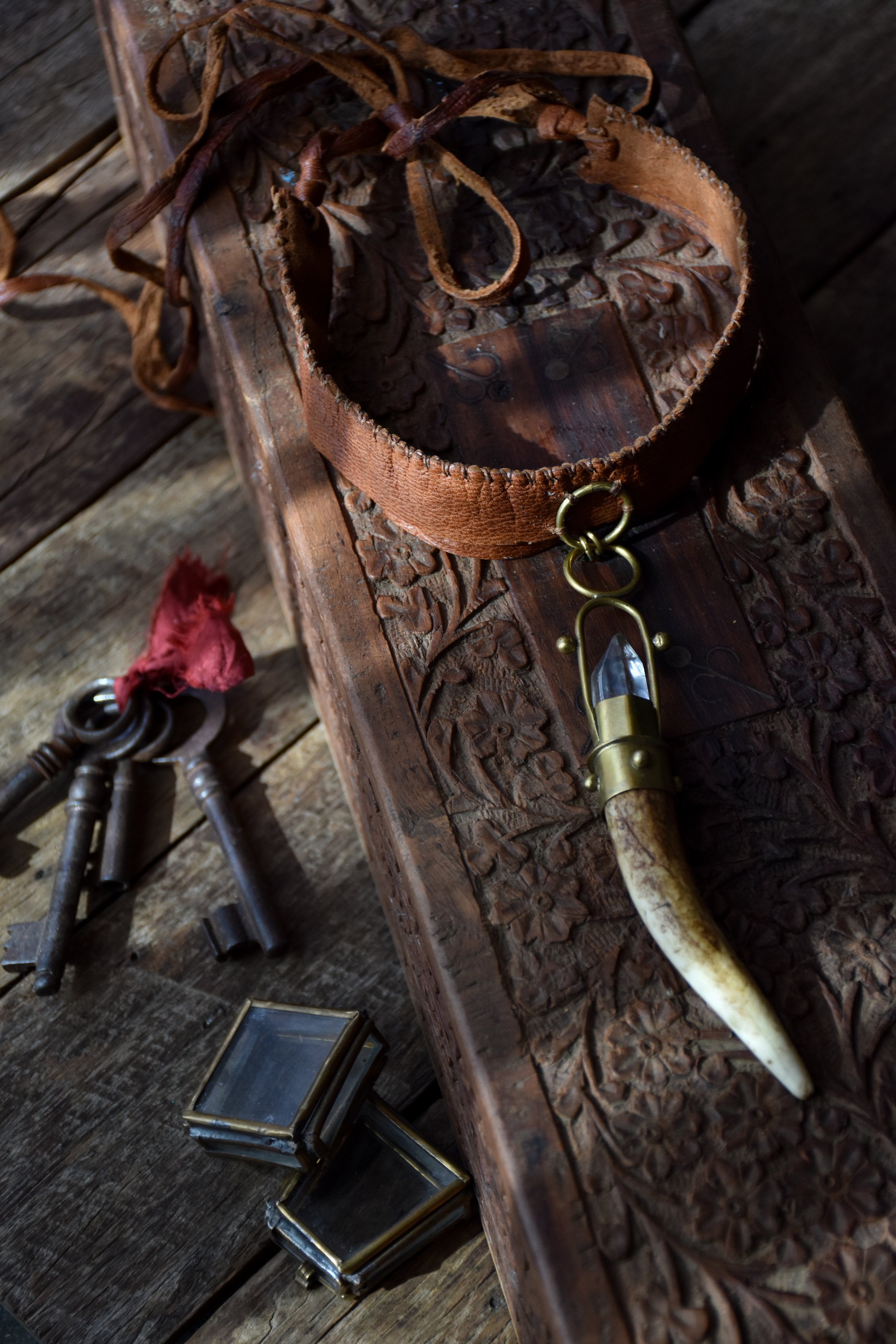 leatherchokercrystalnecklace.JPG