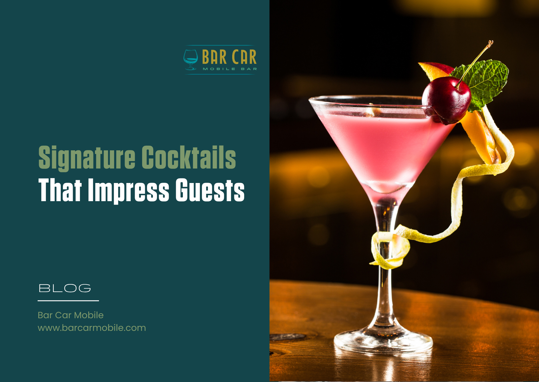 Signature Cocktails That Impress Guests