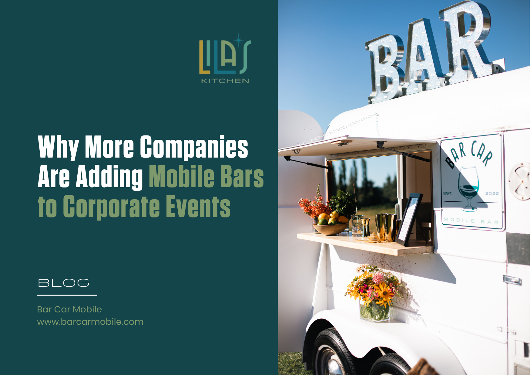 Why More Companies Are Adding Mobile Bars to Corporate Events