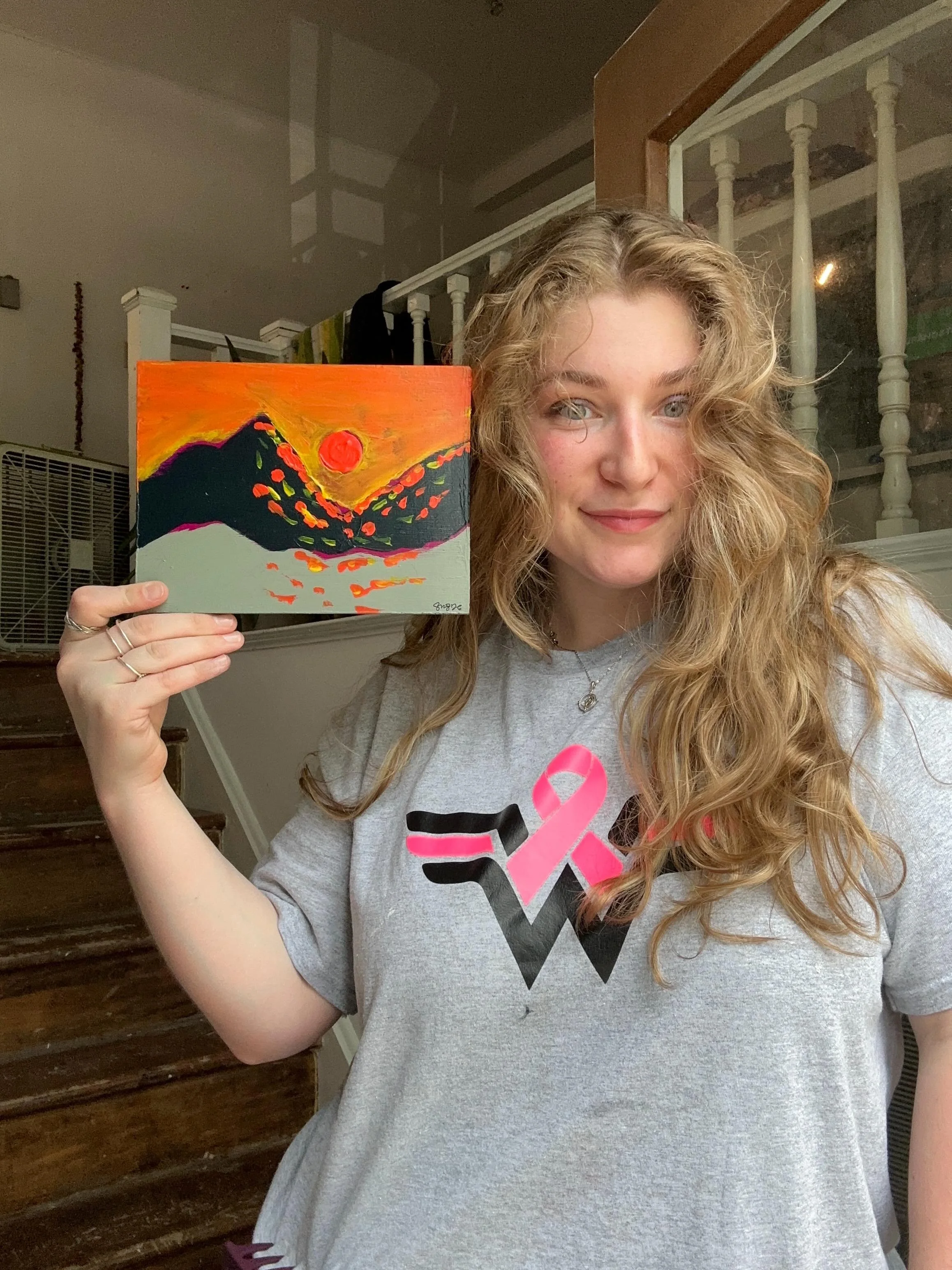 It&rsquo;s me &amp; mountains on fire! What do you think of this colour palette? It&rsquo;s a new one for me