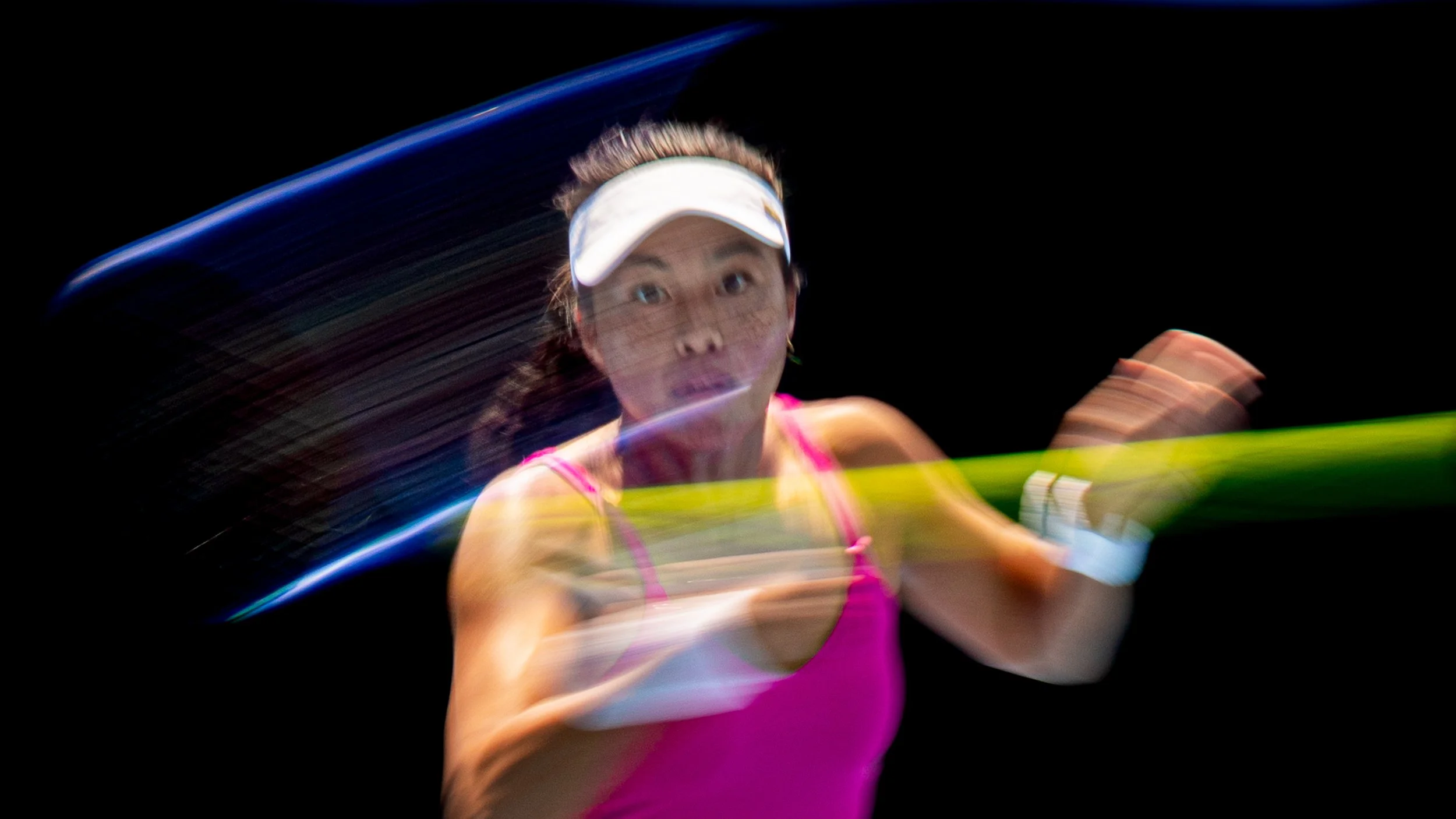 2026 Australian Open - Lizette Cabrera playing a forehand during her first round qualifying match.