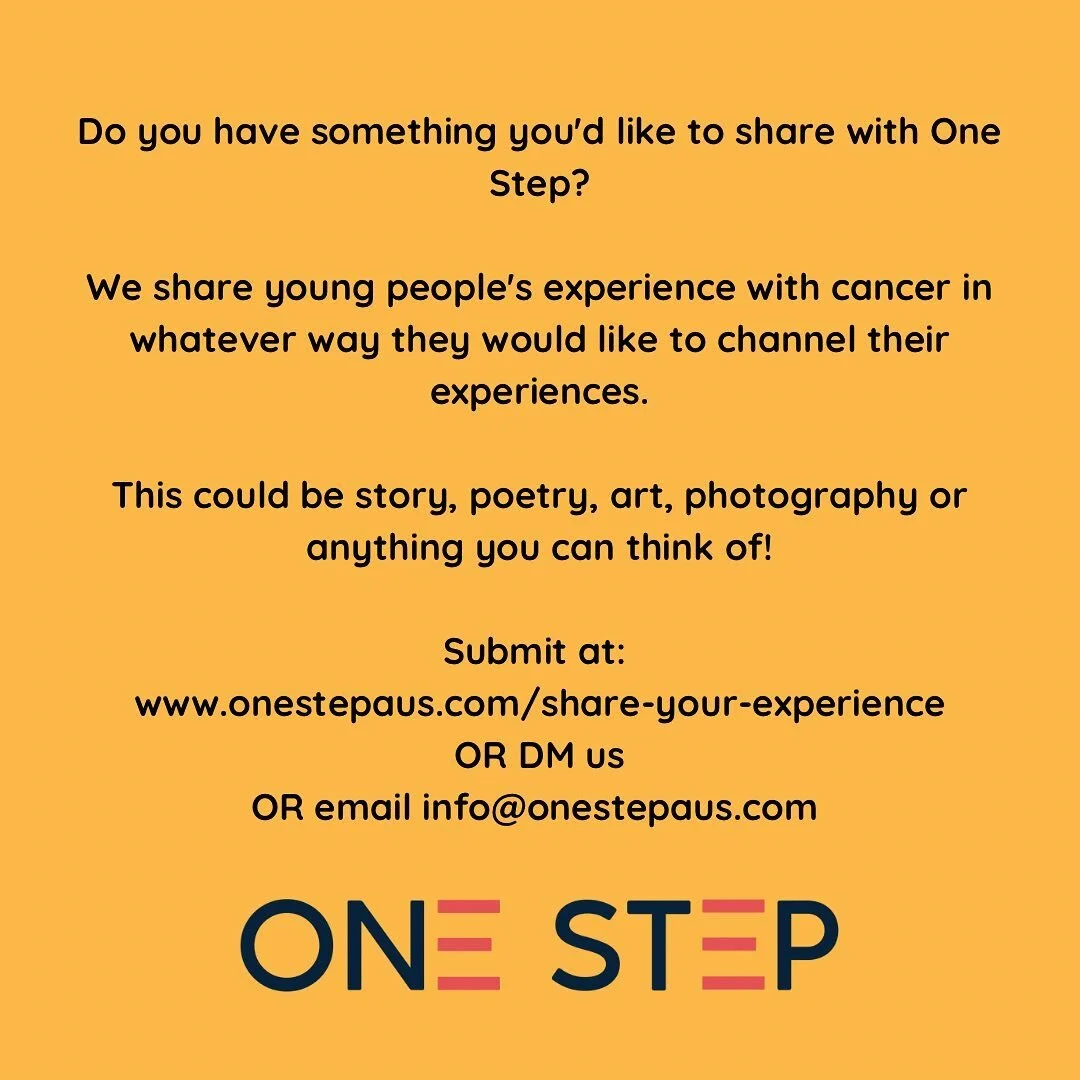 We welcome the sharing of experiences in any way that you would like - story, art, photography, poetry! Message us @onestepaus 📝📝