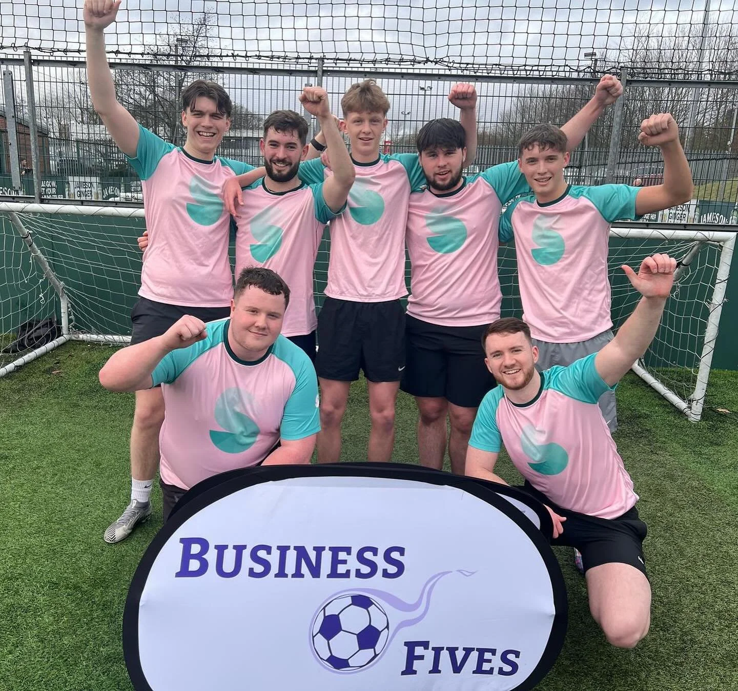 Congratulations to Team Solvd. on Friday at the @business.fives charity event in Glasgow. They battled to a semi final after an unbeaten group stage and scored 31 goals! It was great to see some of our new recruits joining the squad! β½οΈππΌ 
#busine