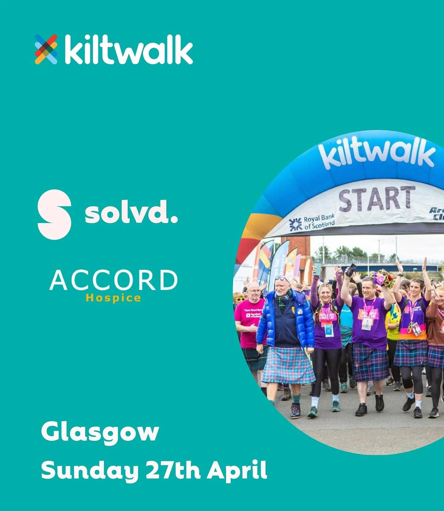 πΆπΌππΌπ Team Solvd. are lacing up the walking boots and getting set to take part in this years @kiltwalk all in support of the incredible @accord_hospice charity!
Click the link below to find out more and donate to this worthy cause, to help Acco