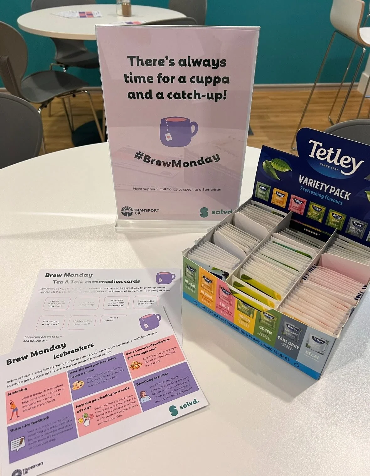 Out with the blue, in with the brew! 🫖 

Today is #BrewMonday and at Solvd. we are ditching &ldquo;Blue Monday&rdquo; for warm drinks and warmer conversations. 

We&rsquo;re encouraging all our colleagues to take a pause and updated our kitchen with