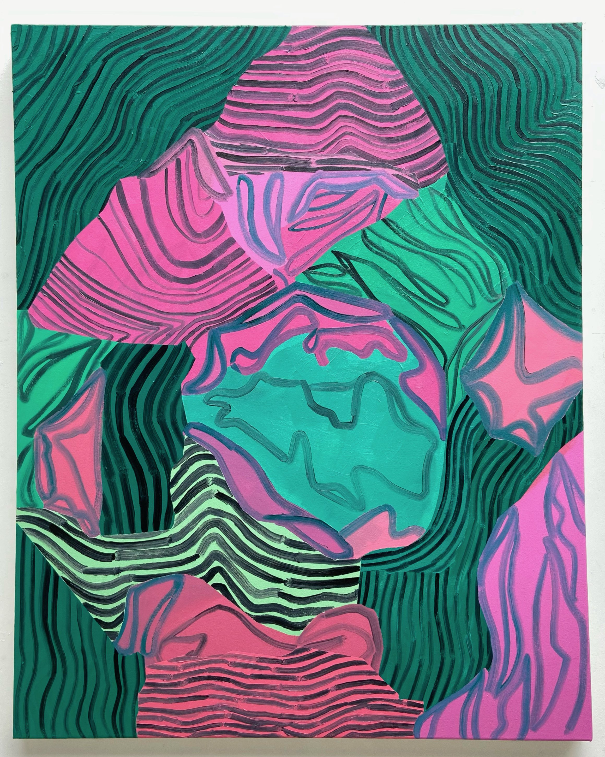 Accumulation, oil on canvas, 80 x 100cm