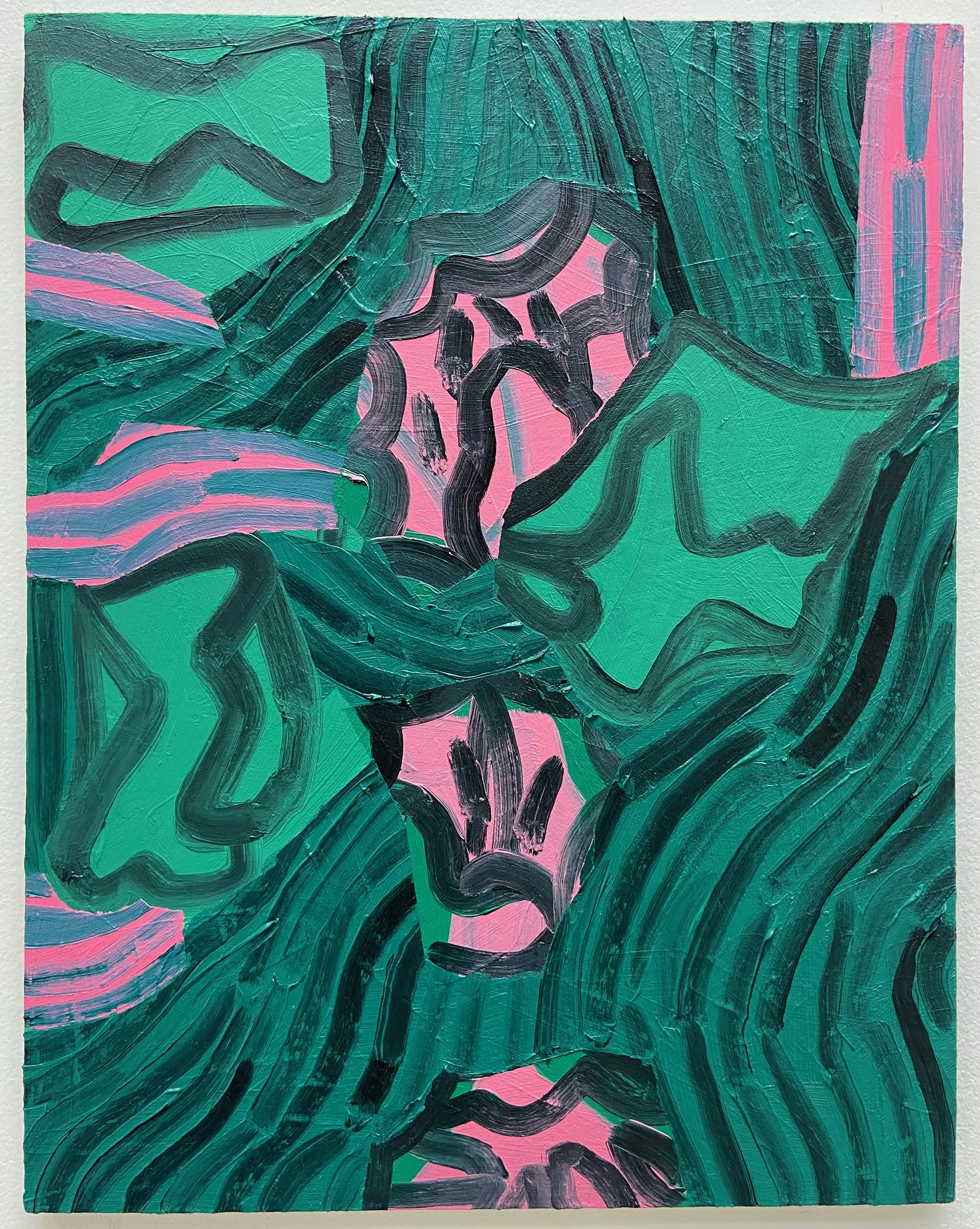 Elbow, oil on plywood, 28 x 35cm