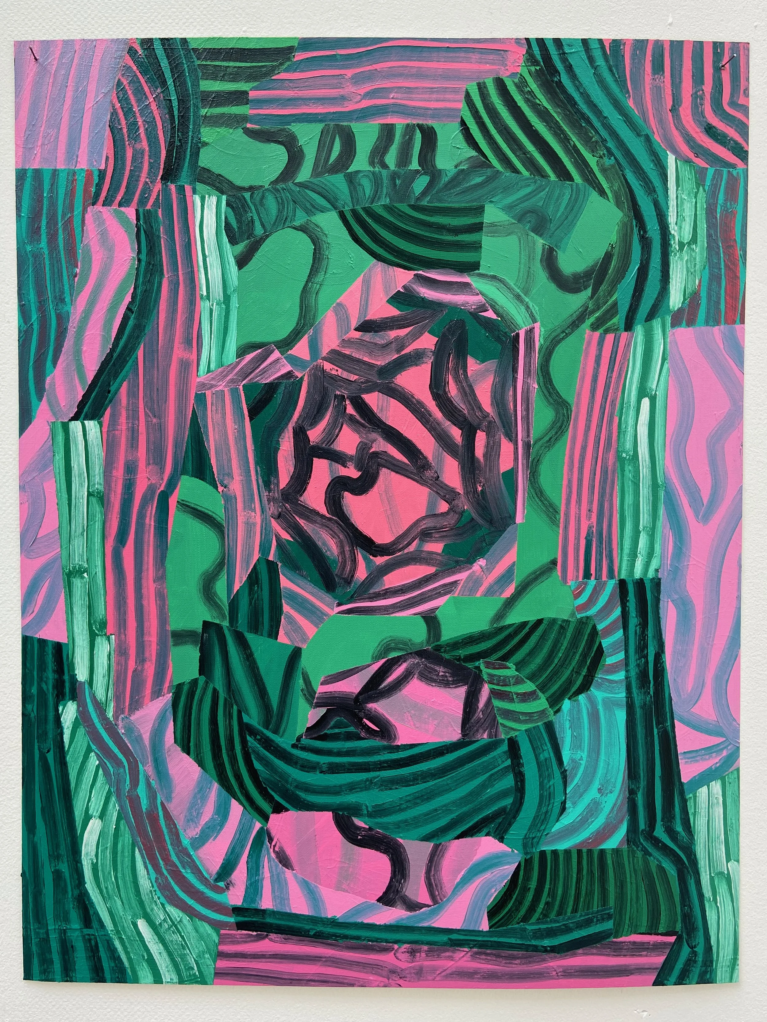 Topsy-Turvy, oil on oil paper, 50 x 65cm