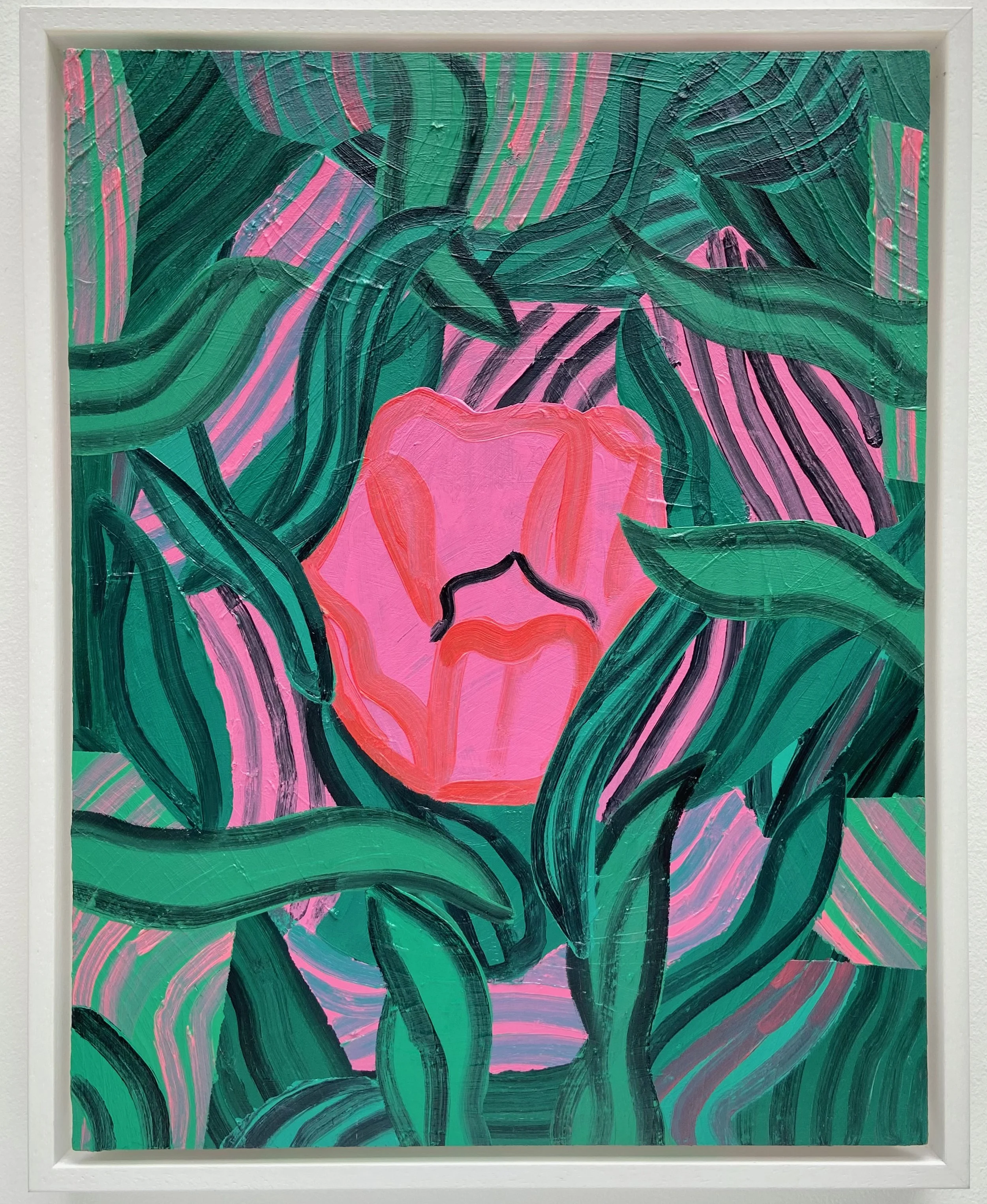 Chock-a-Block, oil on plywood, 28 x 35.5cm