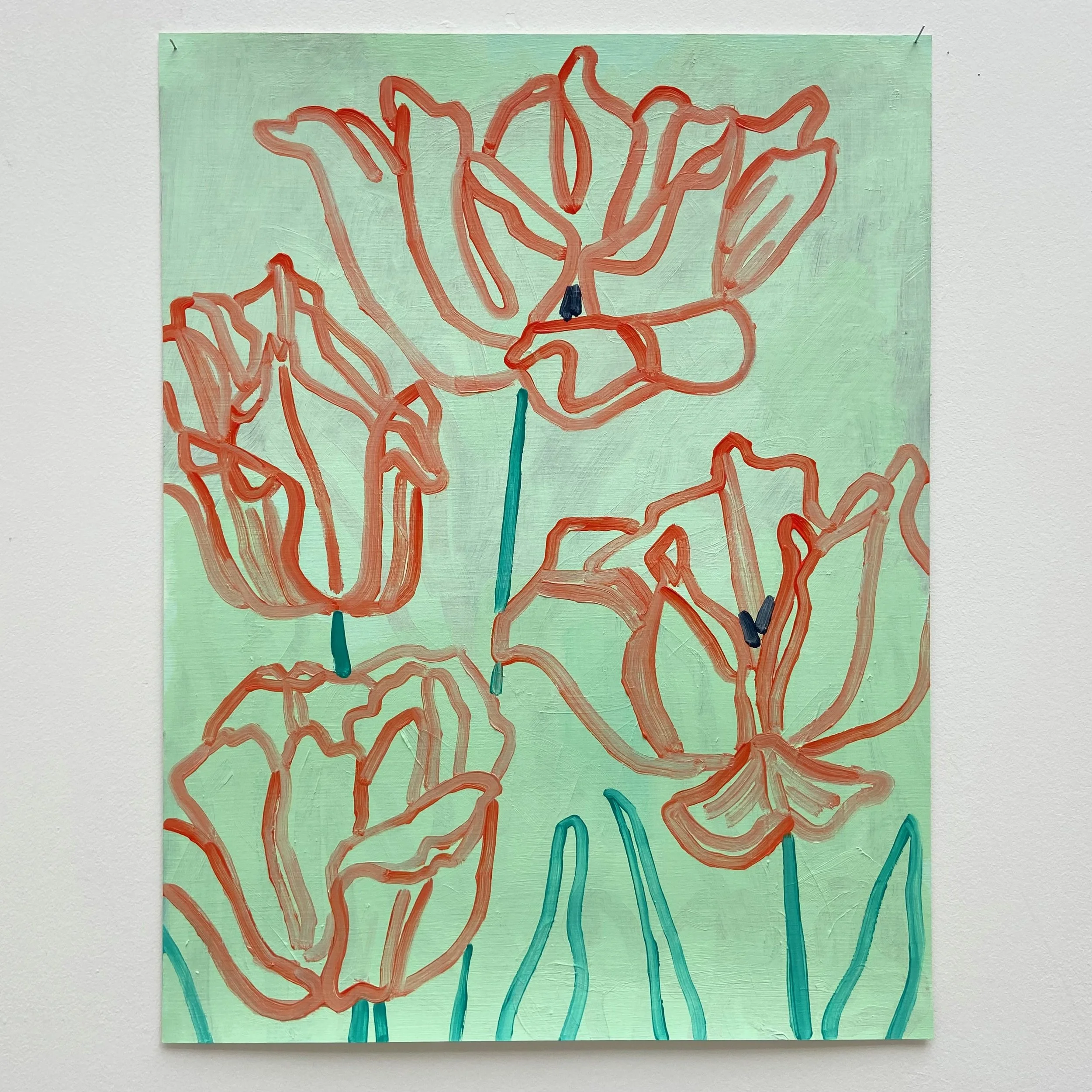 Mid Life,
2022,
oil on paper,
50 x 70cm