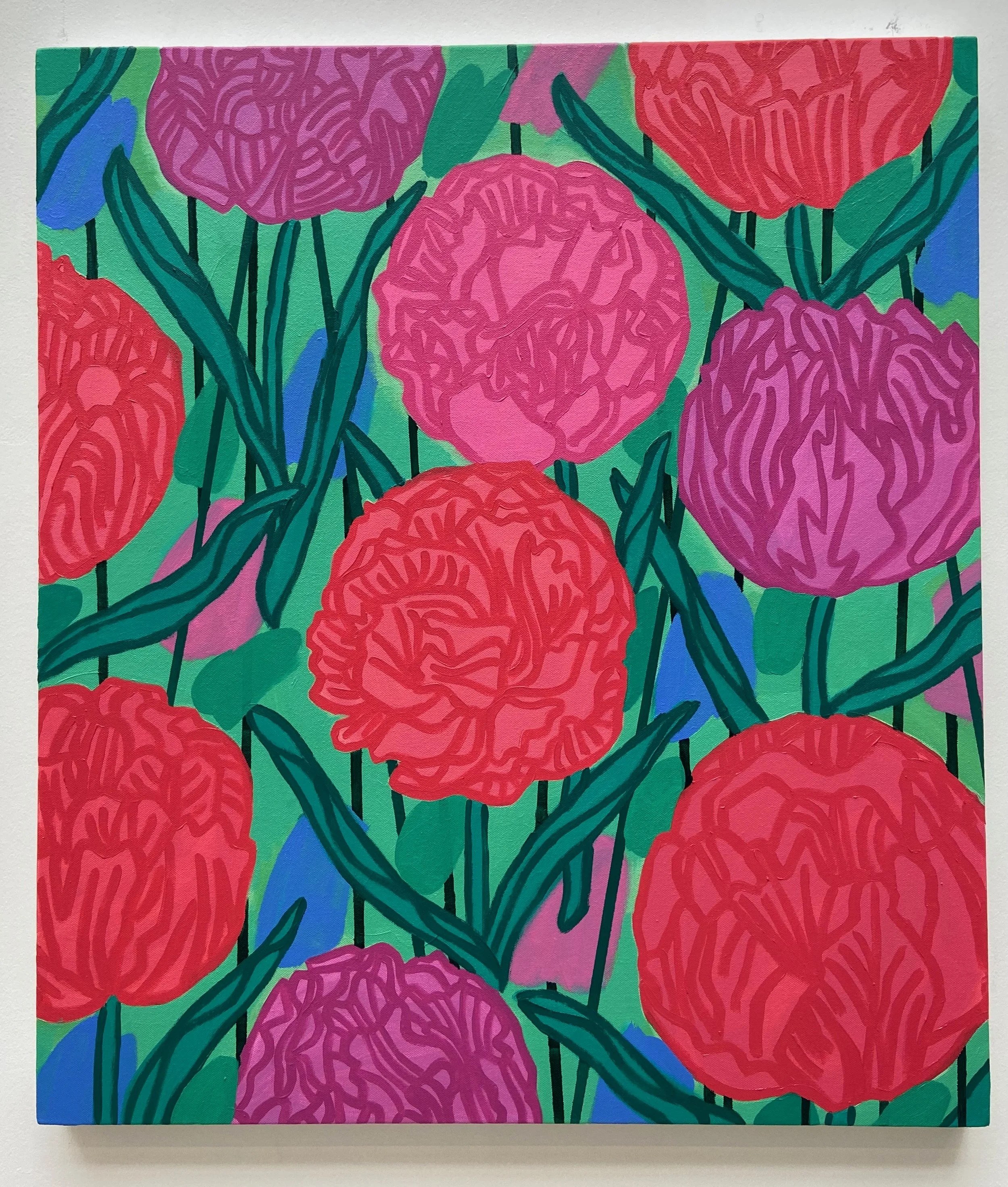 Top Heavy Double Headers,
2022,
oil on canvas,
70 x80cm