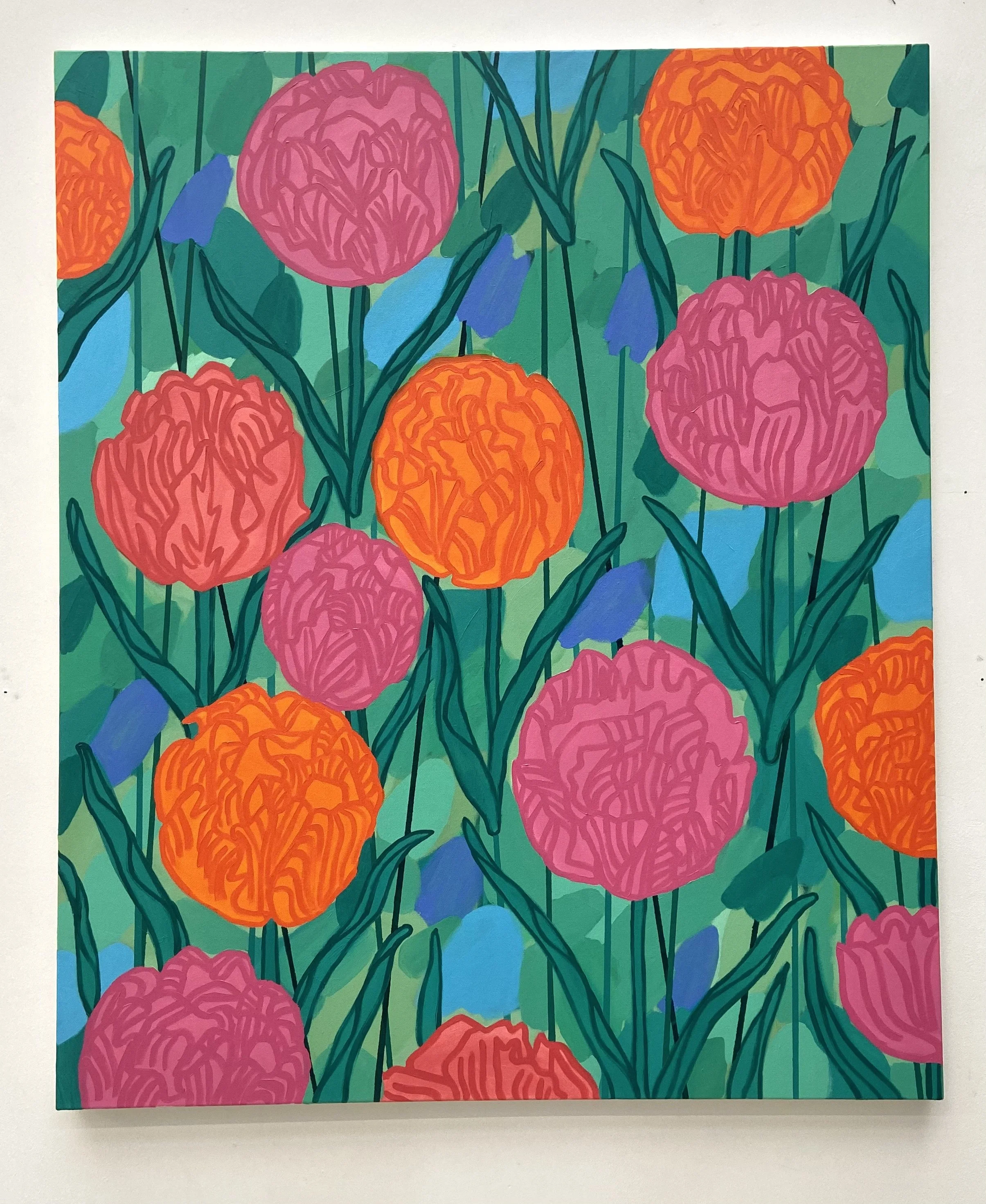 Spring Forward,
2022,
oil on canvas,
100 x 120cm