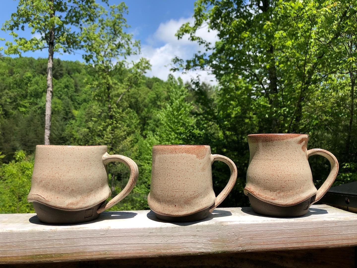 For the second Mother&rsquo;s Day in a row, I&rsquo;ve made these skirt mugs to celebrate. This year is a beautiful dark brown clay and an oatmeal-color glaze. 

It&rsquo;s rare that I make something and throughout the whole process I say &ldquo;thes