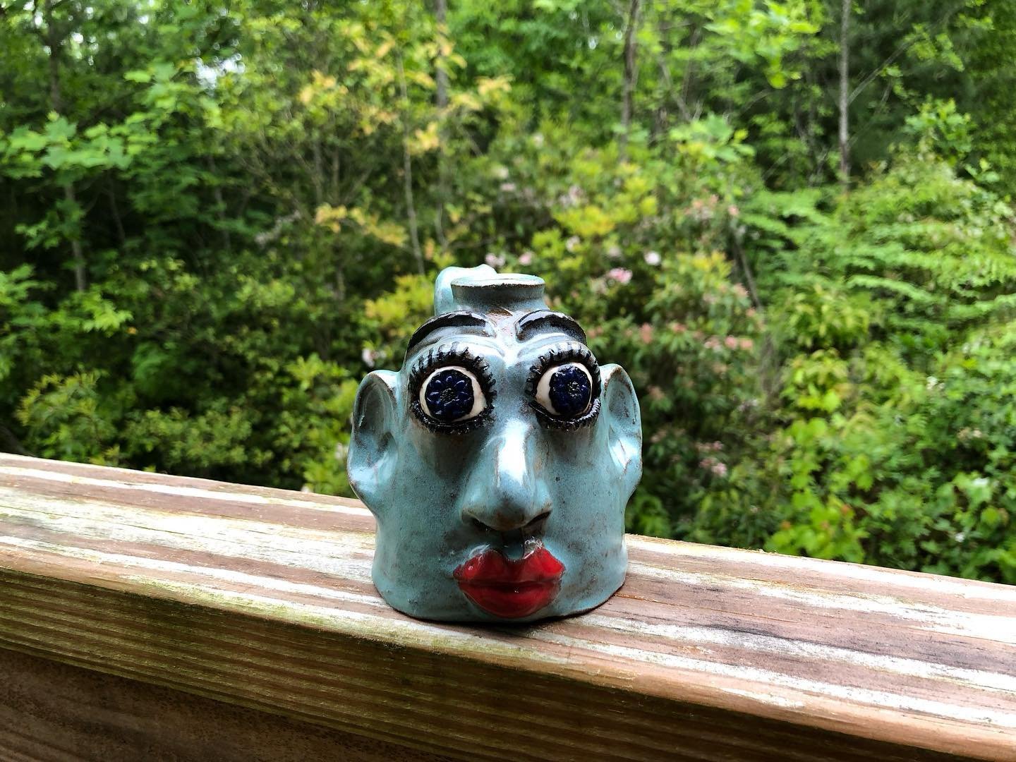 I want to close out the Spring Southern Pottery Show with a special thank you to Heather! 

She went above and beyond to make sure I had the right information and knew what to expect. 

I scored this awesome face jug from her. If you like this jug, g