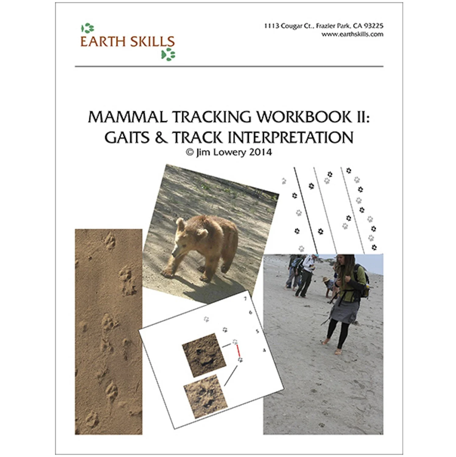 Mammal Tracking Workbook II: Track Identification - by Jim Lowery - PDF DOWNLOAD
