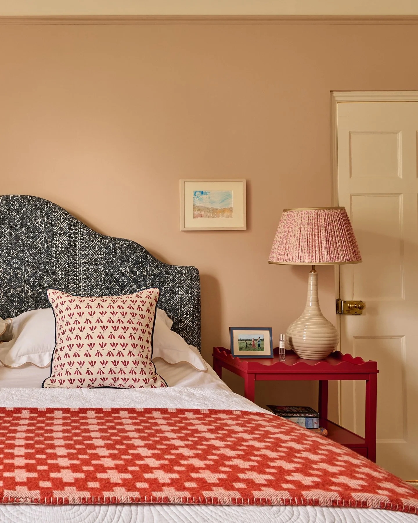 The master bedroom in our latest project in the Cotswolds - we love working on these beautiful old houses with their generous windows and funny quirks - we always hope to retain the charm of these beautiful buildings, but also add colour, comfort, wa