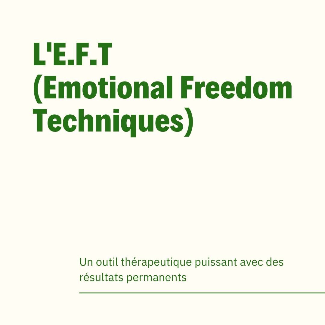 L&rsquo;E.F.T est un outil th&eacute;rapeutique qui permet de vous lib&eacute;rer des blocages &eacute;motionnels conscients ou inconscients 💫

〰️ Vous h&eacute;sitez &agrave; prendre rendez-vous et vous souhaitez en savoir plus ?

👉🏻 Je vous prop