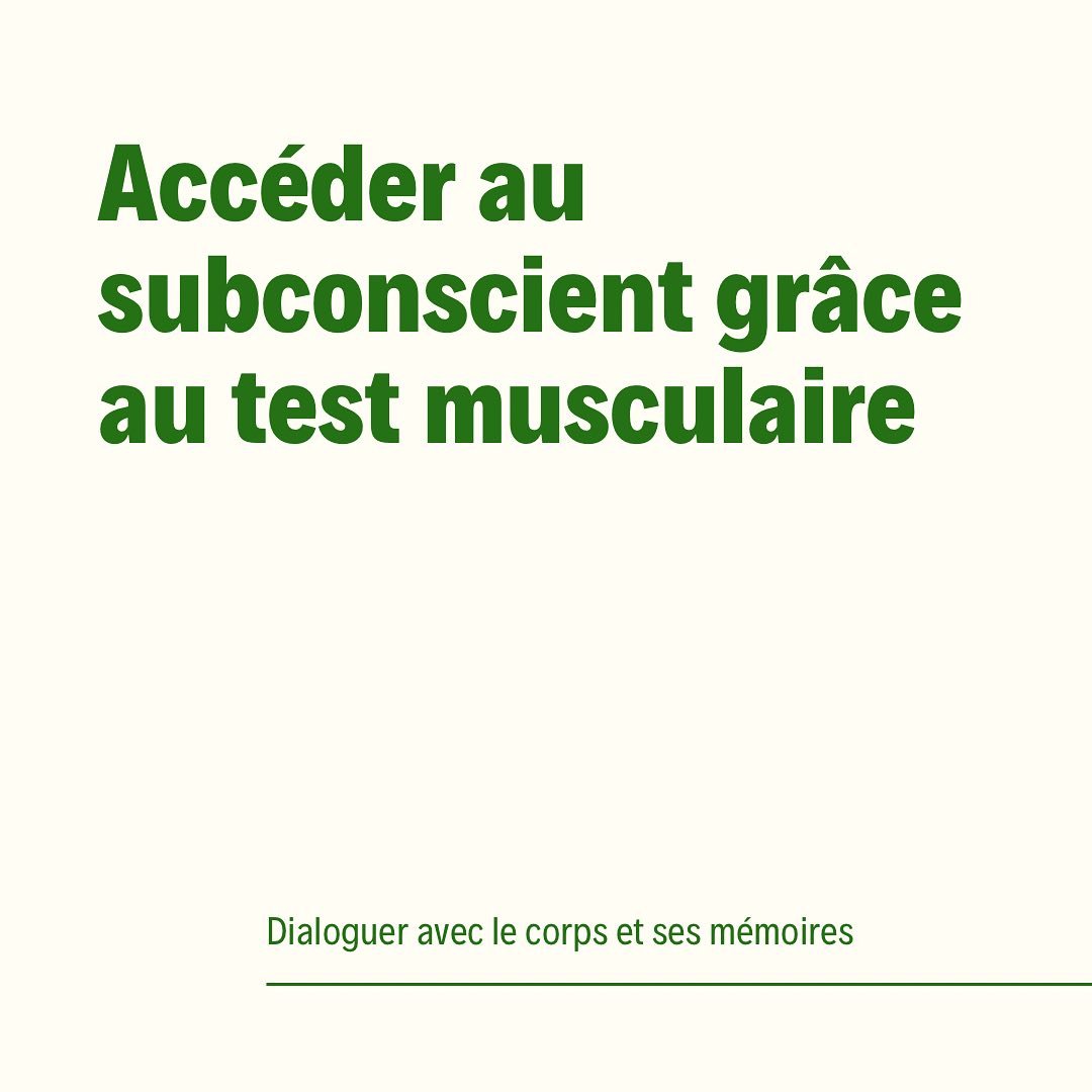 Le test musculaire est une mine d&rsquo;informations sur l&rsquo;&eacute;tat de la personne !

Je l&rsquo;utilise pour booster ma pratique de l&rsquo;E.F.T 💥 et c&rsquo;est lui qui me guide durant tous les processus PSYCH-K&reg;.

En pr&eacute;senti