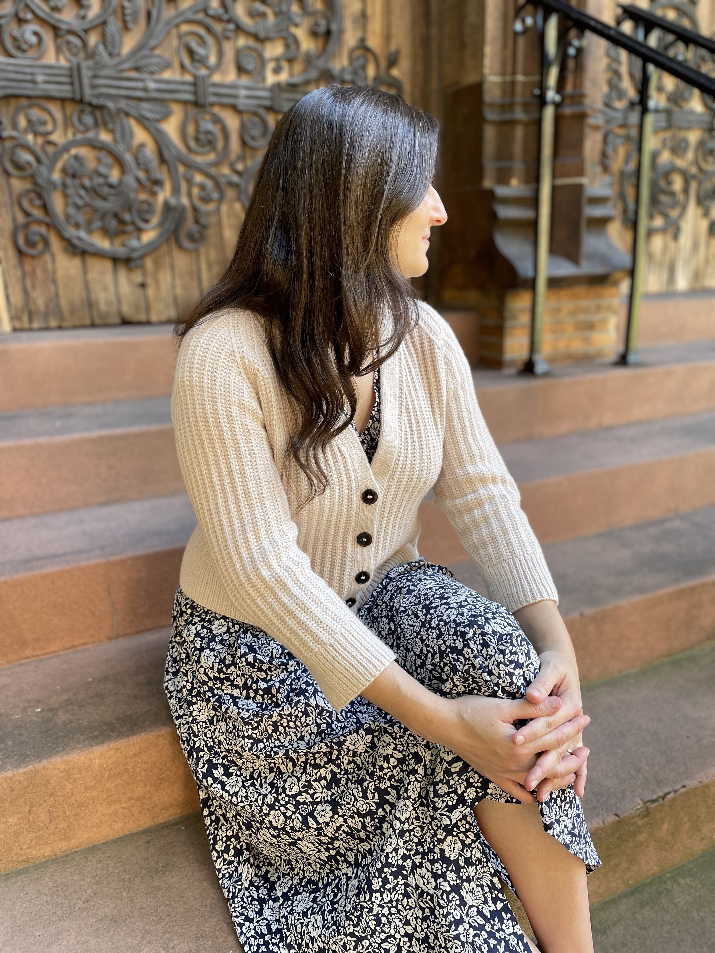 Hornbaek Cardigan with double knit buttonband