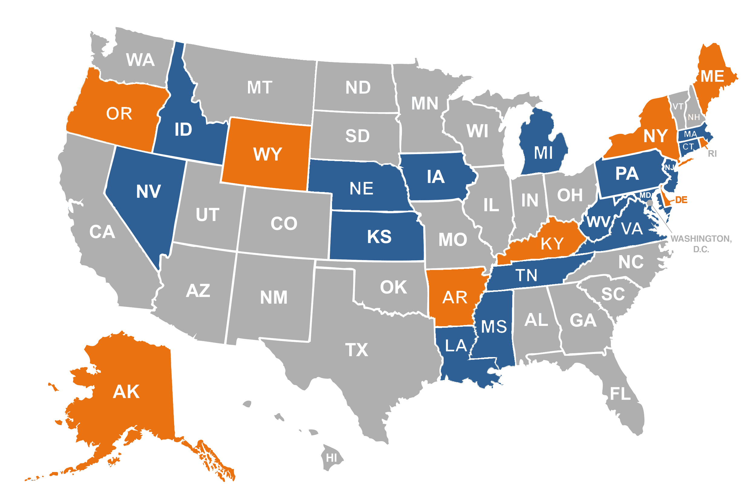 Aact Coverage Map Level Funded — ACEC Life Health Trust