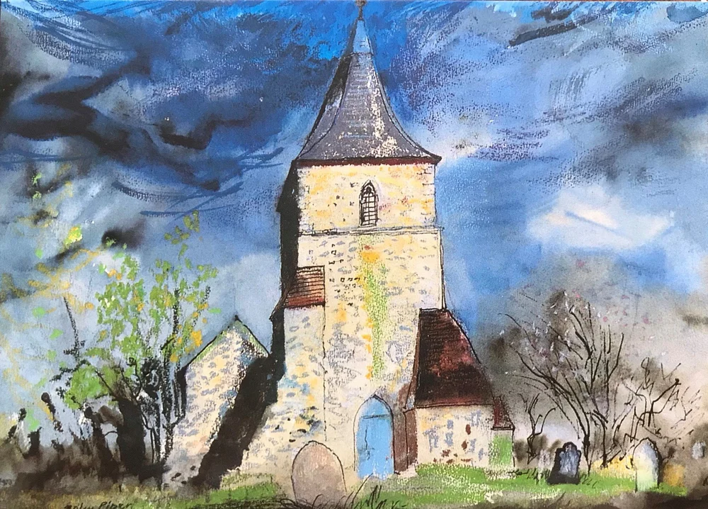 John Piper painting, St. Mary ITM