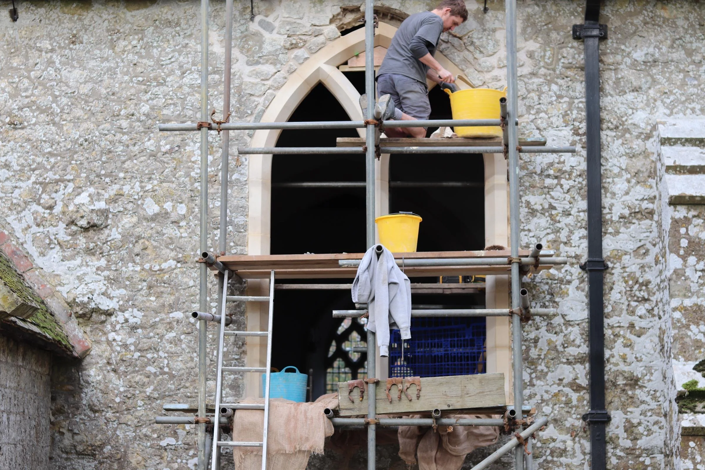 £38,000 Window Restoration Completed at St Peter &amp; St Paul, Newchurch