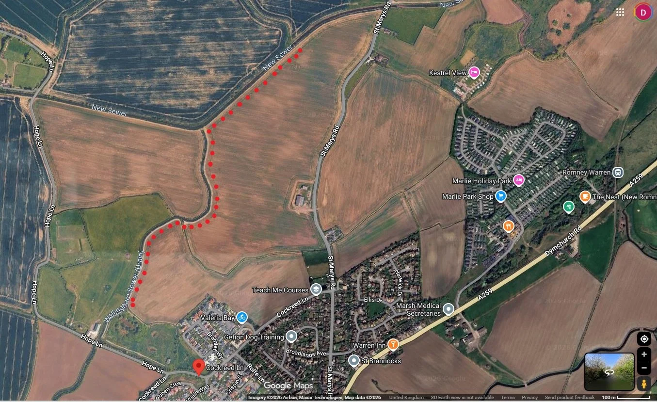 2. Wallingham Sewer to first footbridge.jpg