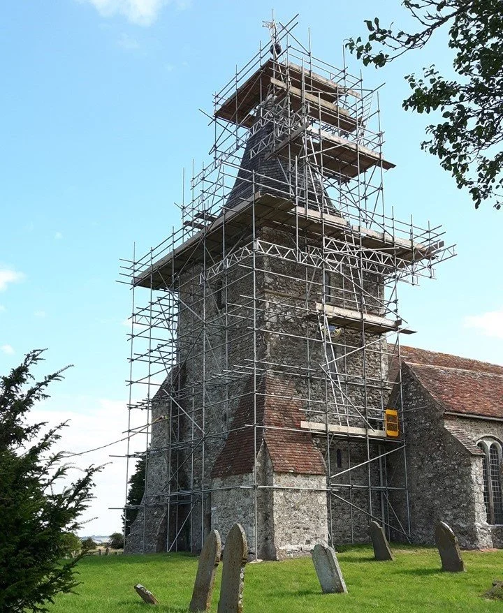 St Mary in the Marsh scaffolding.jpg