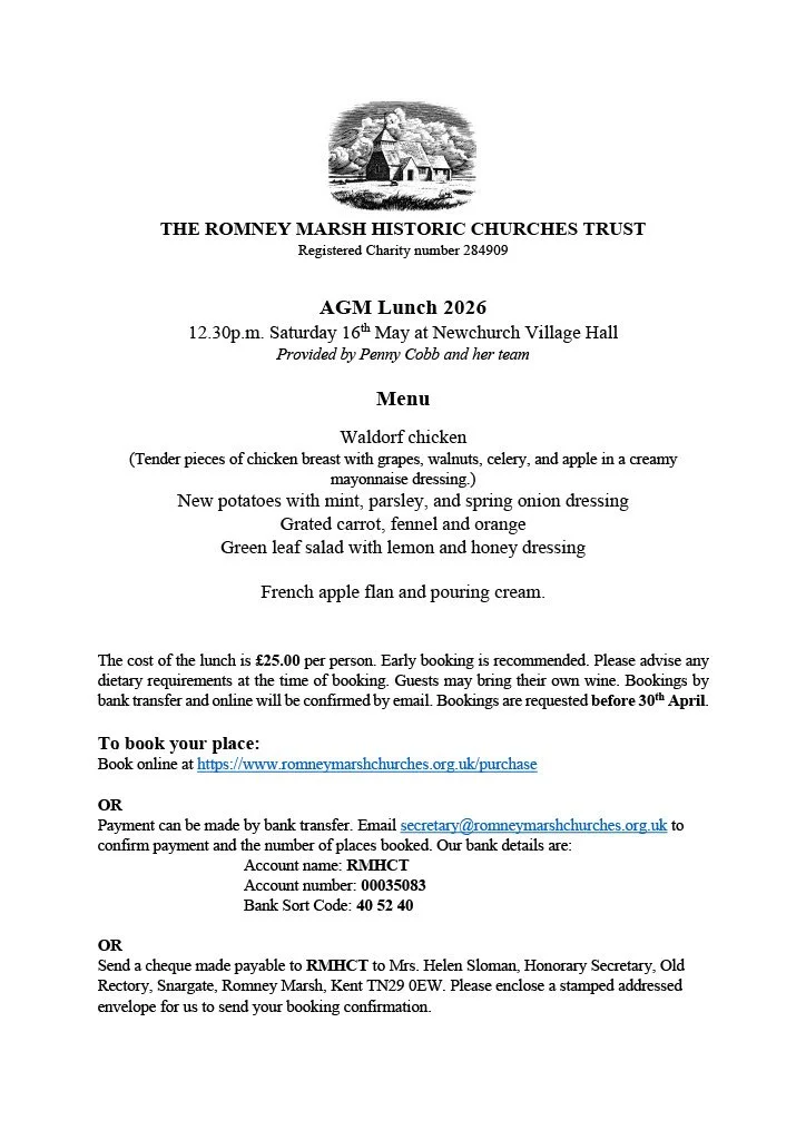 AGM Members' Lunch - FOR MEMBERS ONLY