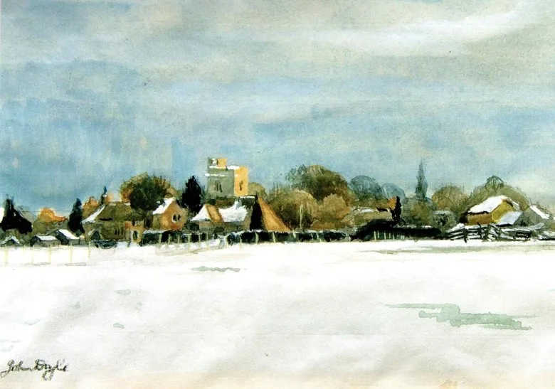 RMHCT Christmas Card 2026 - Newchurch snow scene Front.jpg