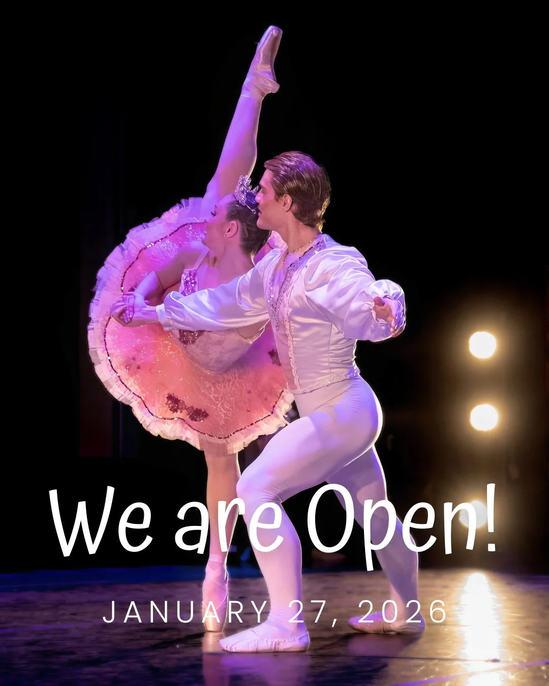 Good news! 🙌
The studio is OPEN today, and classes are running as scheduled.
Travel safely&mdash;we&rsquo;ll see you soon!