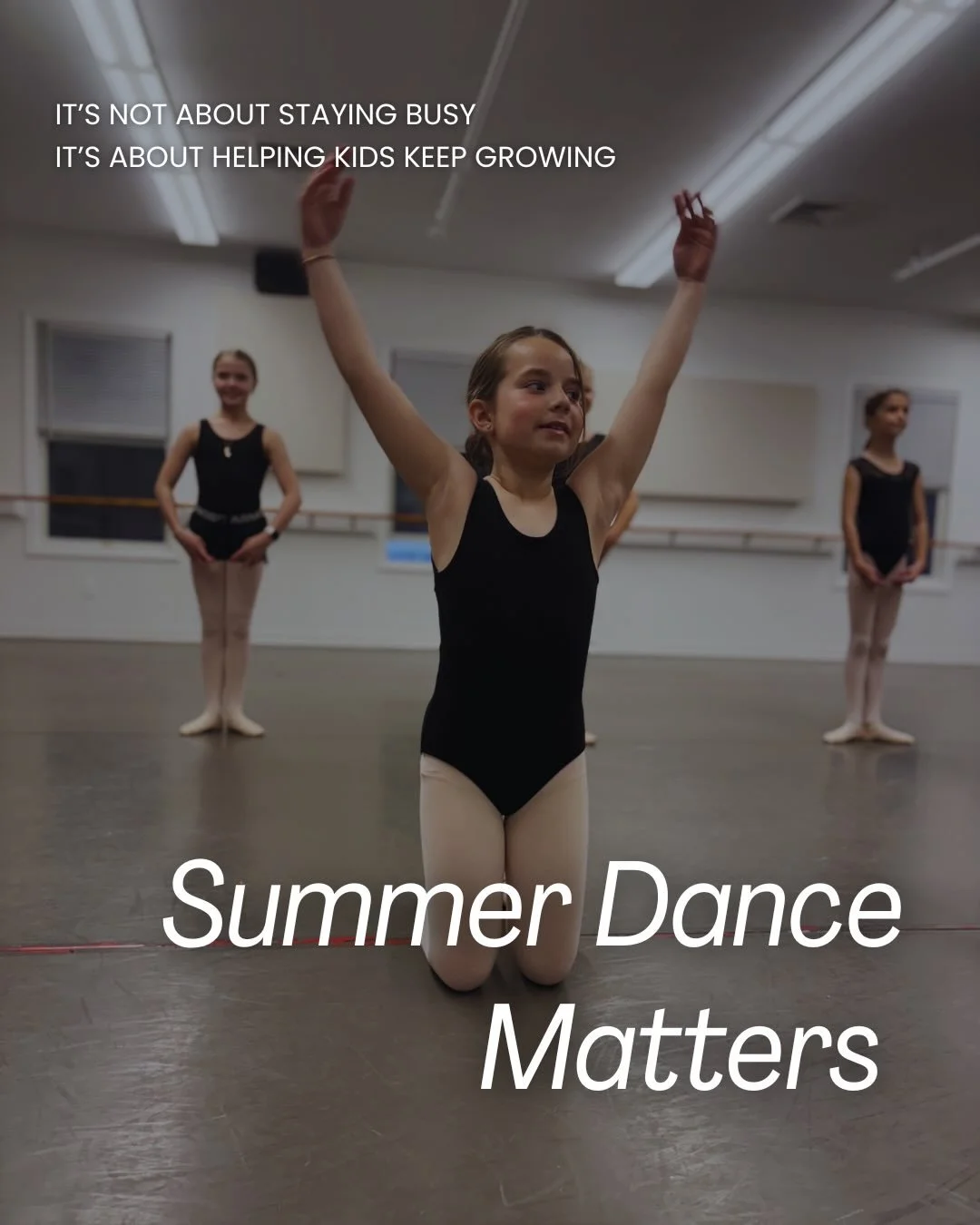 Summer dance isn&rsquo;t just a way to fill the calendar.
It&rsquo;s an opportunity for children to explore, create, learn, and continue growing in a fun and encouraging environment. ☀️💃
The skills gained in summer classes often carry into the schoo