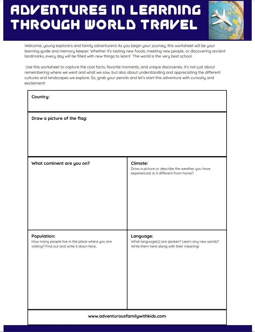Adventures in Learning through World Travel Worksheet.JPG
