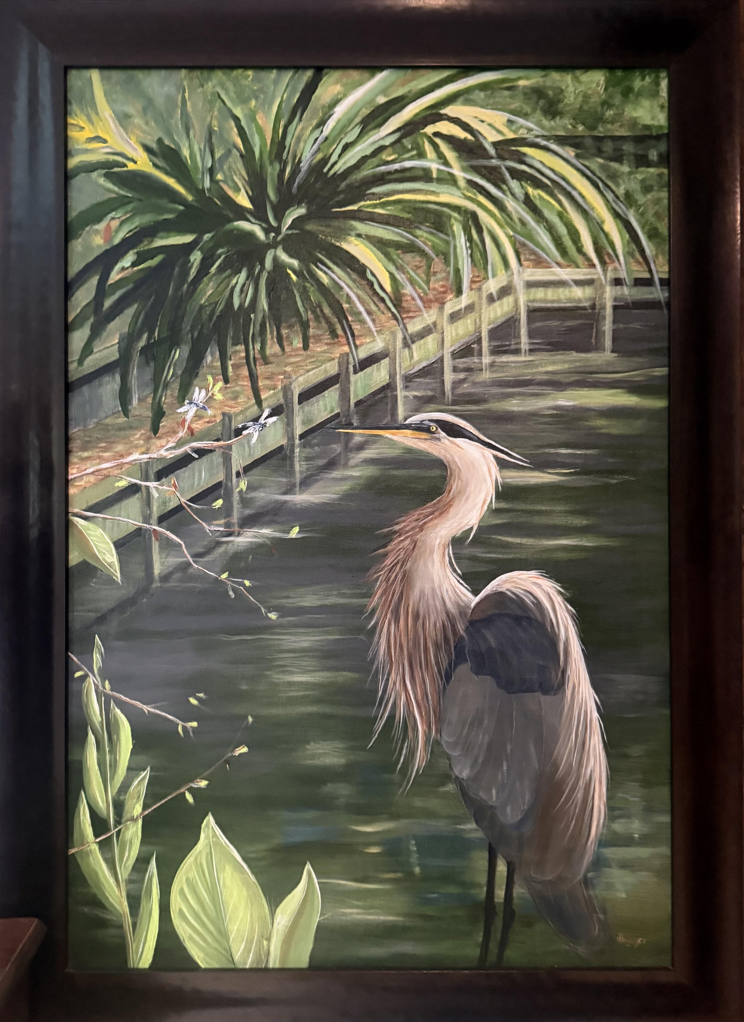 Don Yager - Dragonfly Distraction Great Blue Heron