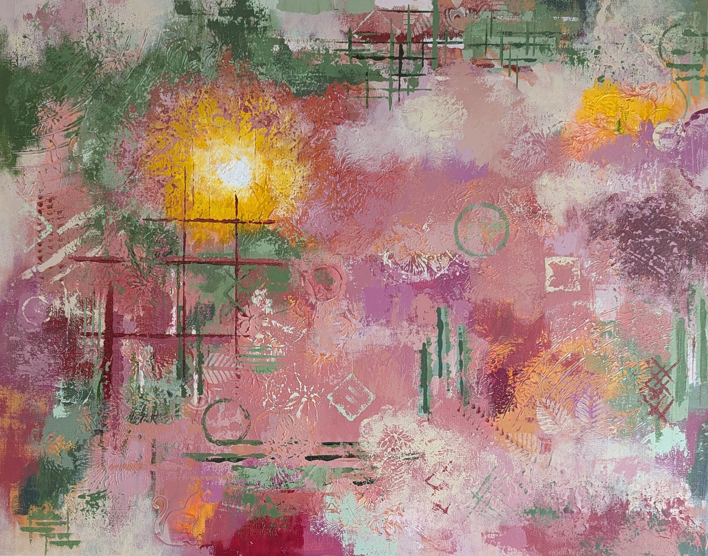 Lillian Cozart - Garden Awakened by First Light