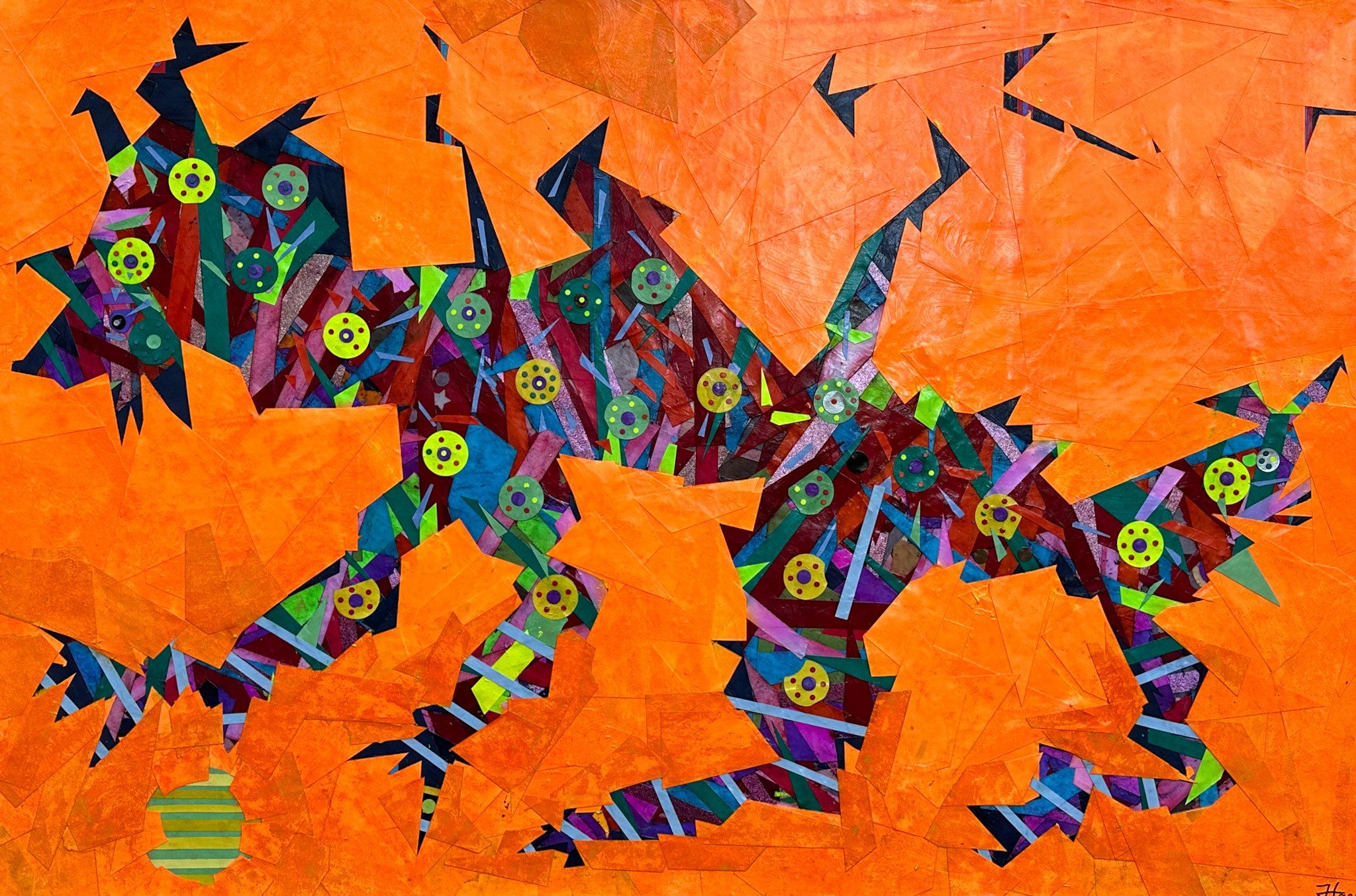 HANS KRAUSE - LEAPING SPOTTED SPIDER MONKEY EATS WILD LOCUTS AND HONEY