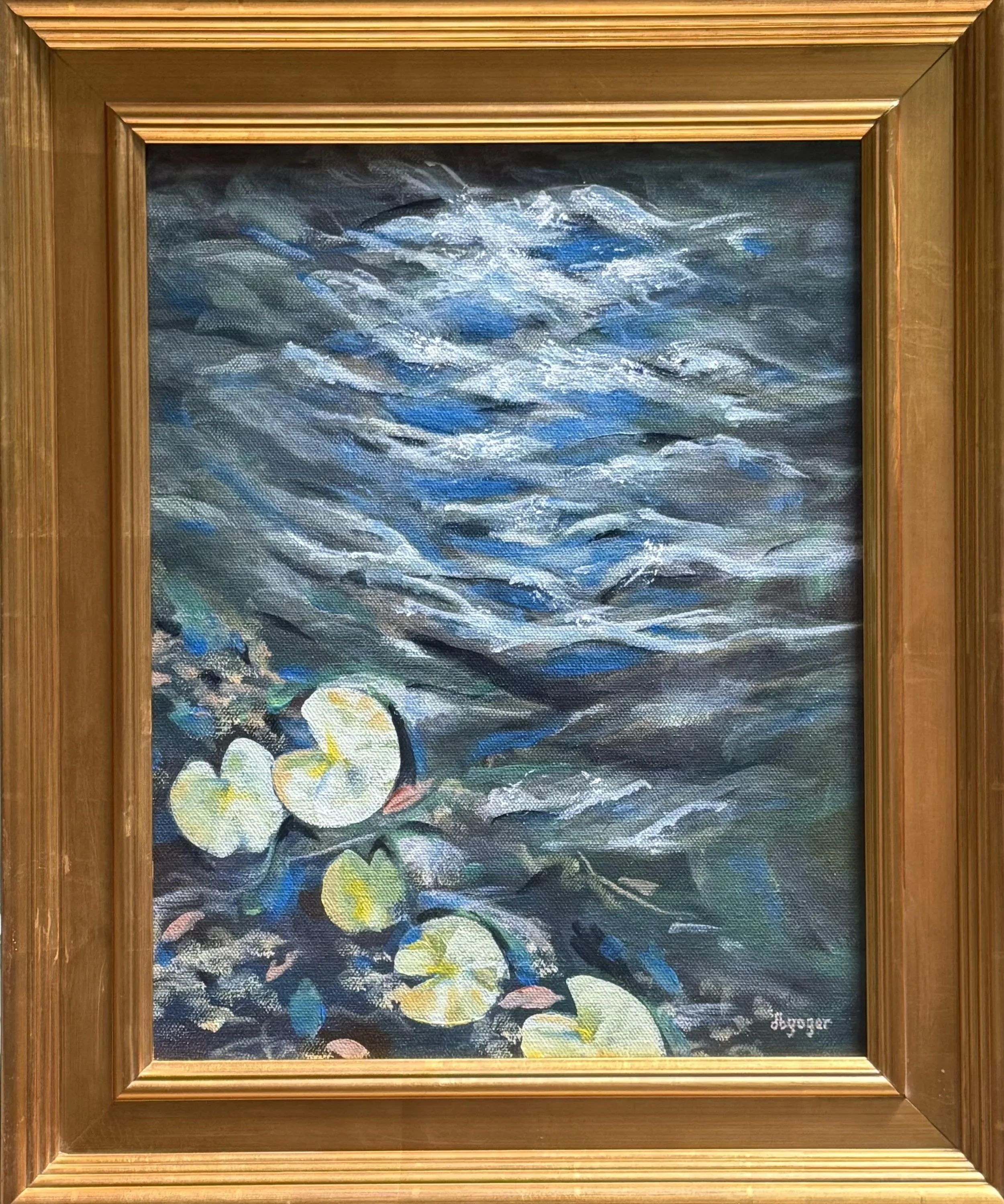 Don Yager - Lily Reflections Black Ripple