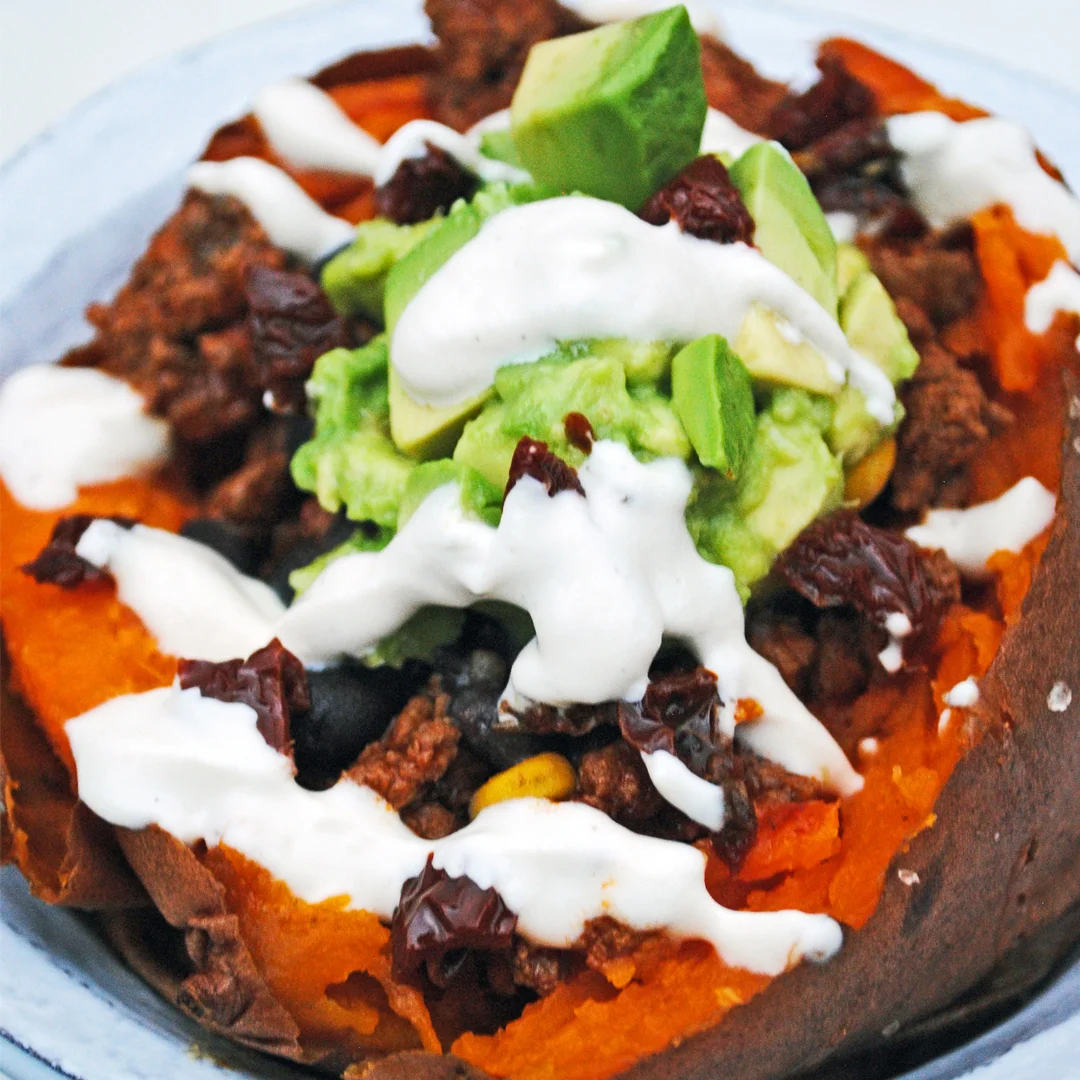 Taco Stuffed Sweet Potato 