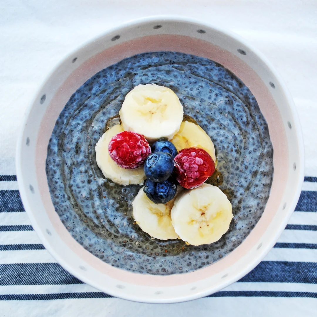 Blue Chia Seed Pudding