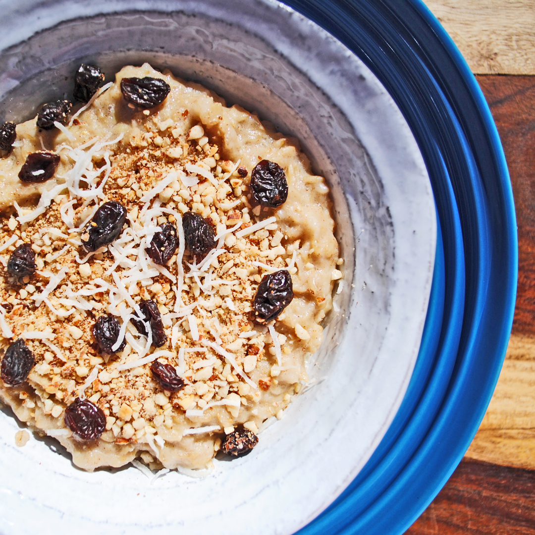 Coconut Oil Raisin Oatmeal