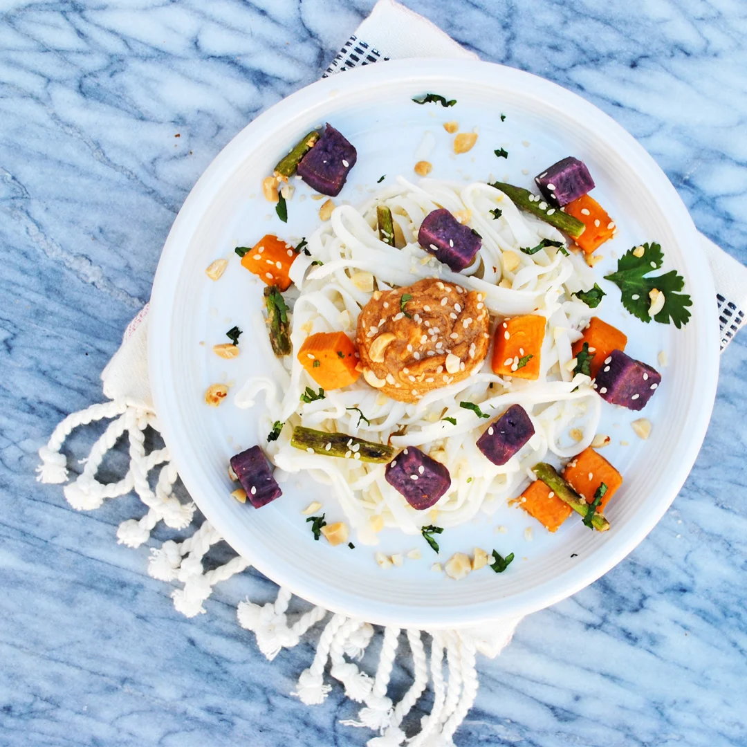 Peanut Butter Sweet Potato Pad Thai