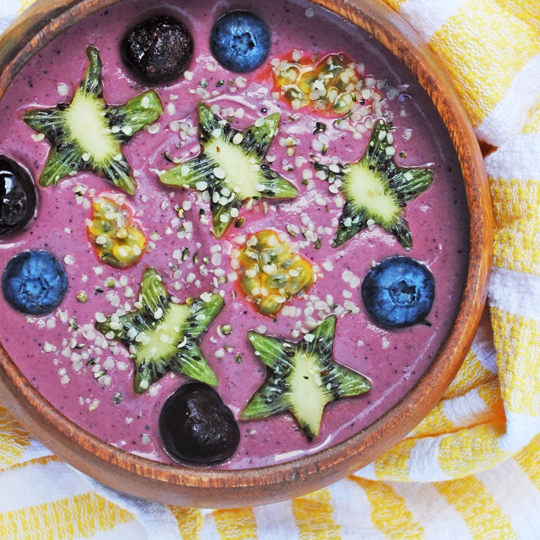 Purple Cauliflower Smoothie Bowl